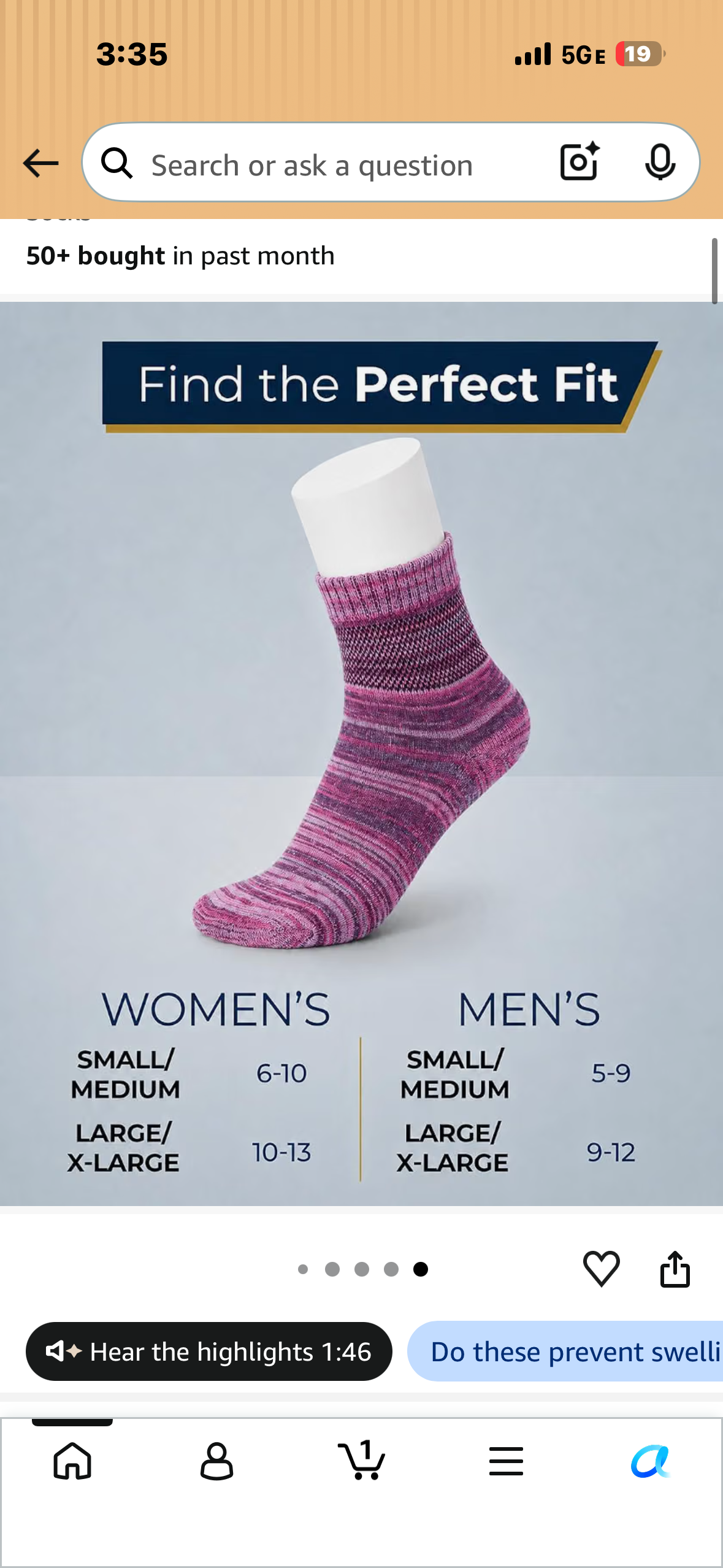 Pembrook® Bamboo Viscose Diabetic Socks for Women & Men - 6 Pairs Ankle Socks for Swollen Feet | Neuropathy Socks (Size Medium)
