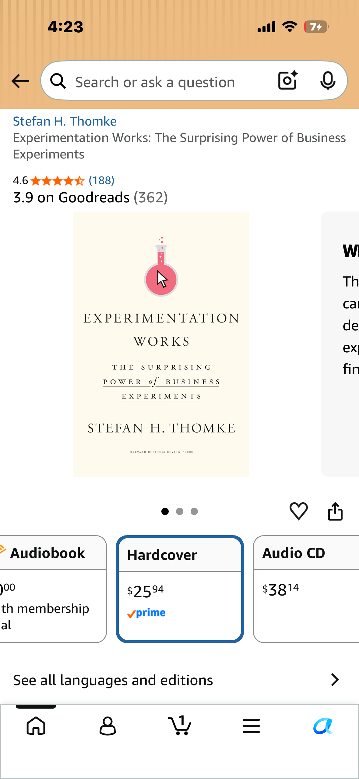 Experimentation Works: The Surprising Power of Business Experiments (Hardcover)