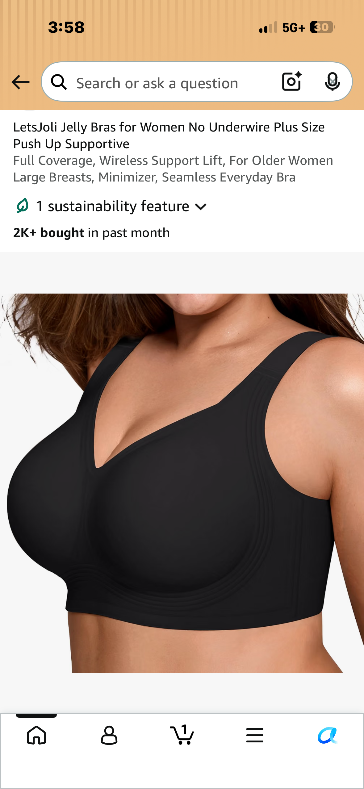 BUMXUZUN Wireless Bras for Women No Underwire Seamless Bra Full Coverage U Neck Push Up Sports Bra (Large)
