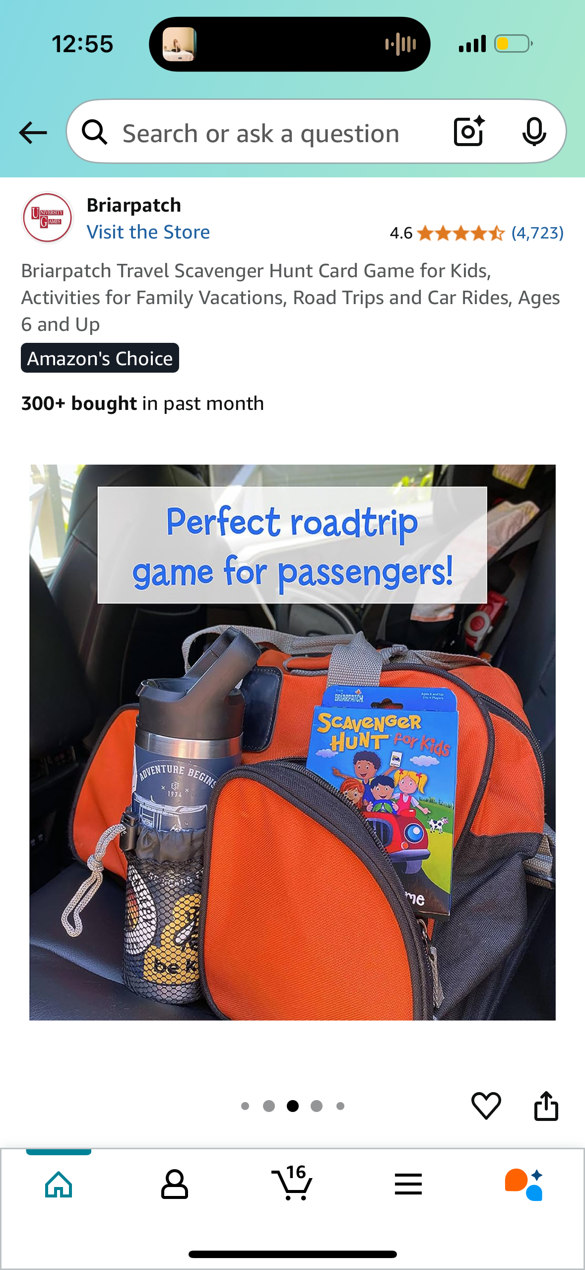 Briarpatch Travel Scavenger Hunt Card Game for Kids, Activities for Family Vacations, Road Trips and Car Rides, Ages 6 and Up