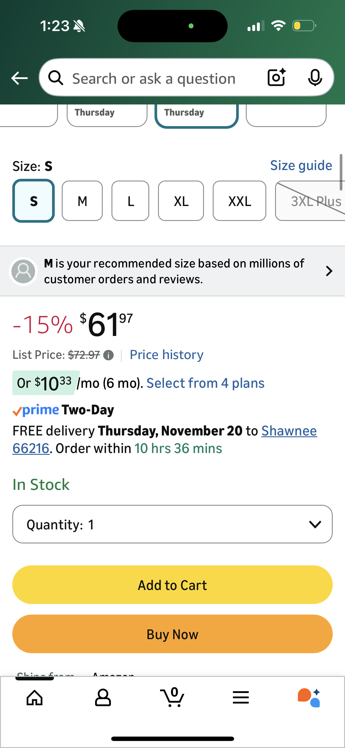 Wantdo Green Hooded Winter Coat, Fleece Lined, 4 Pockets, Faux Fur Hood Puffer Coat (Size 8)