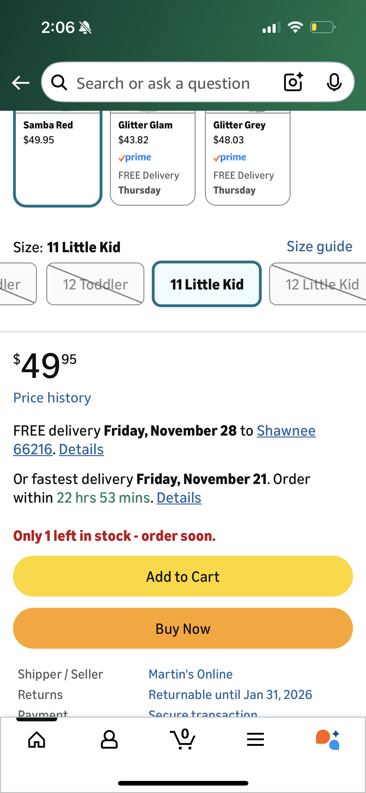 UGG Drizlita Samba Red Girls Boot (Size 6 Big Kid)