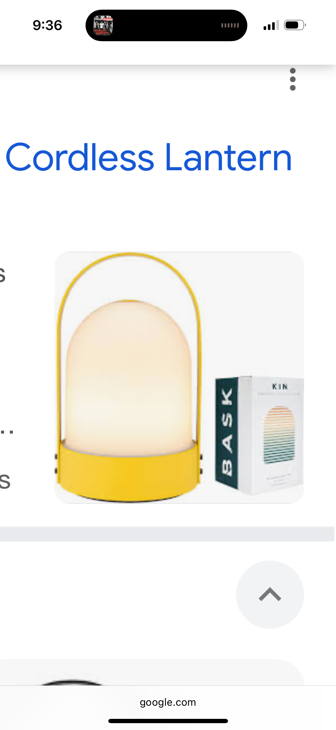 Bask KIN 2.0 Portable Cordless Lantern Table Lamp | USB Rechargeable | Powerful Long-Lasting 4000mAh Battery | Kids Bedroom | Easy 3-Step Touch Dimmable | UltraBright LED (Sunflower Yellow)