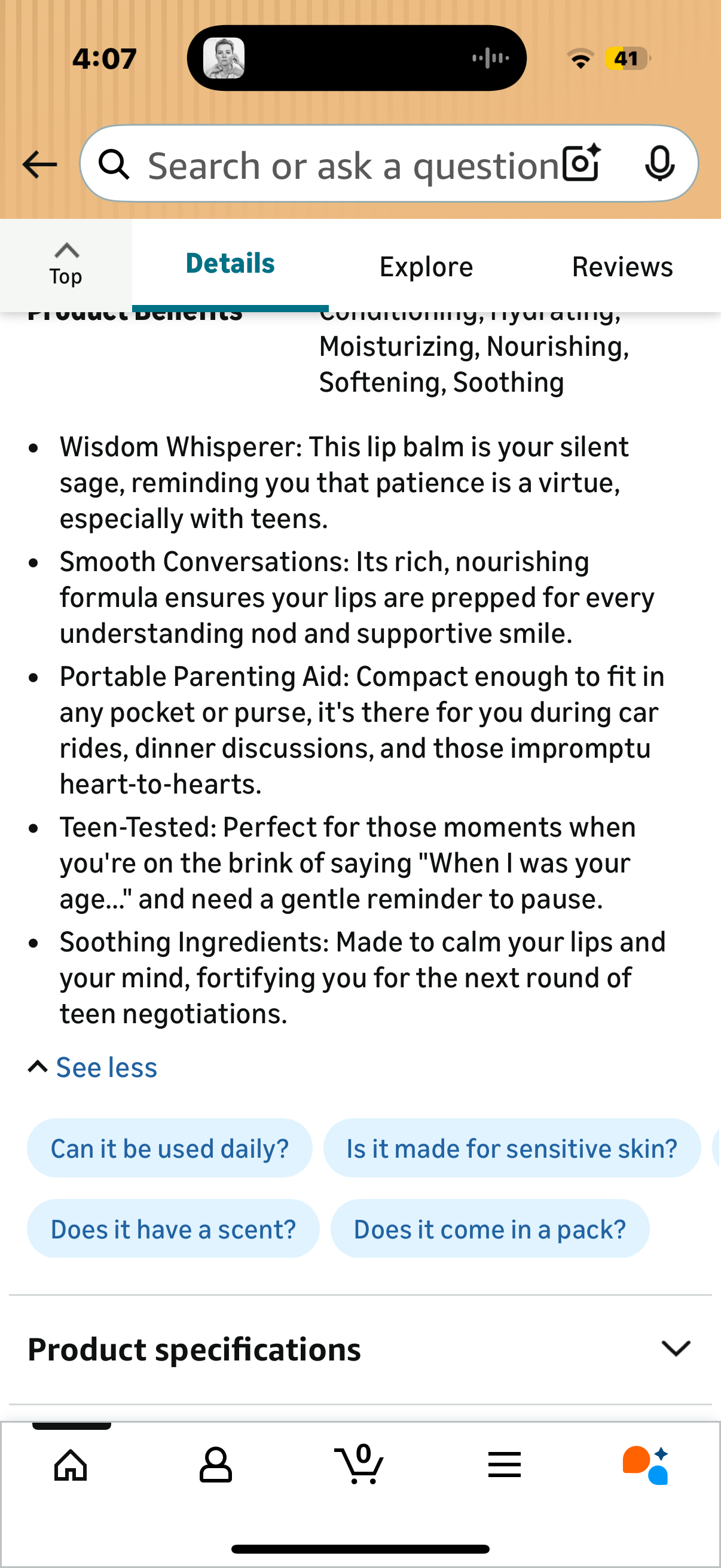 Zip It For Parents Of Teens Lip Balm - Saving Relationships One Swipe At A Time