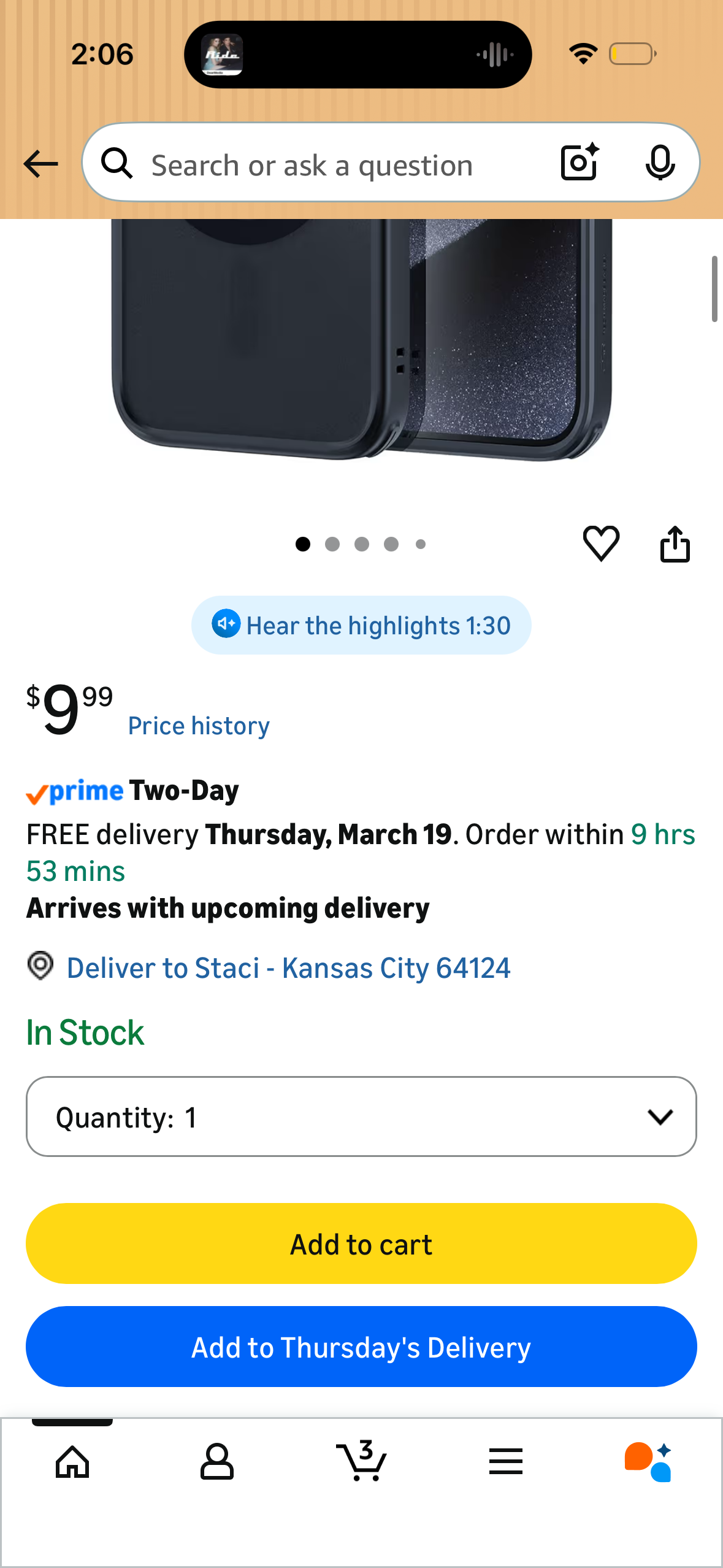 ESR for iPhone 15 Pro Case, Translucent Matte Case, Compatible with MagSafe, Military-Grade Protection, Classic Series, Frosted Black