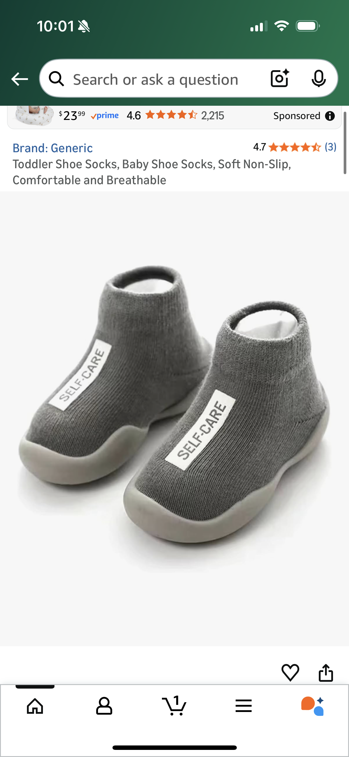 Toddler Shoe Socks, Baby Shoe Socks, Soft Non-Slip, Comfortable and Breathable (Size 2T)