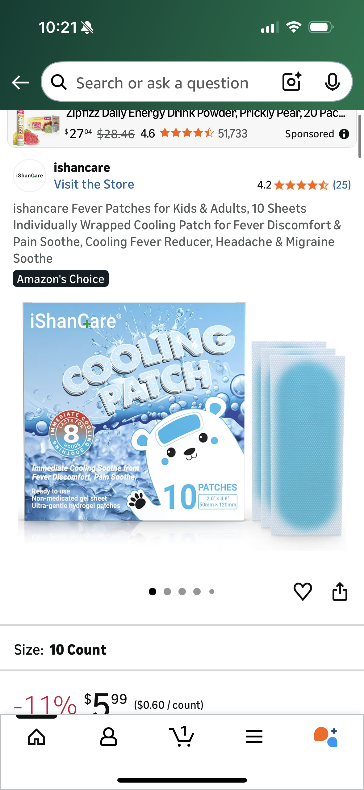 ‼️2 for $4‼️ Fever Patches for Kids & Adults, 10 Sheets Individually Wrapped Cooling Patch for Fever Discomfort & Pain Soothe, Cooling Fever Reducer, Headache & Migraine Soothe