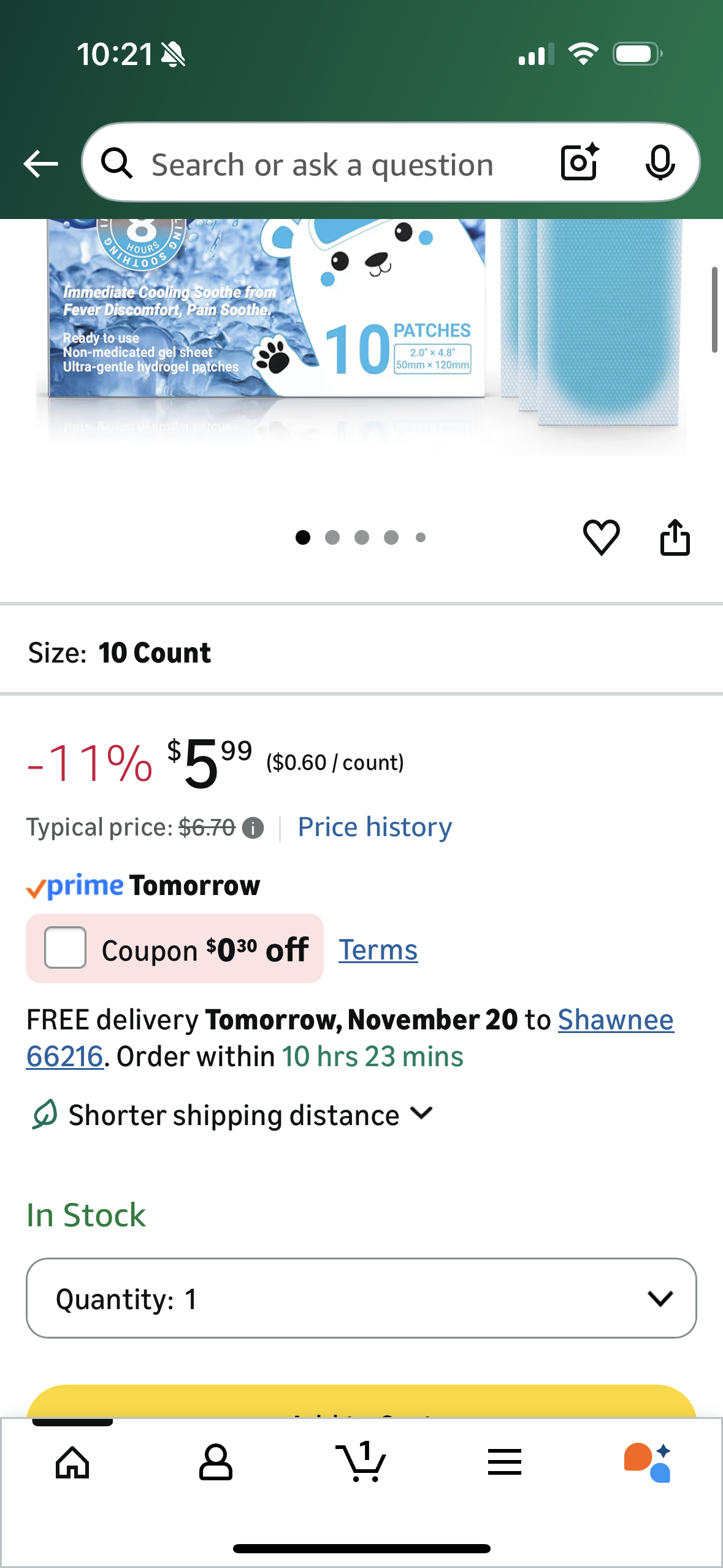 ‼️2 for $4‼️ Fever Patches for Kids & Adults, 10 Sheets Individually Wrapped Cooling Patch for Fever Discomfort & Pain Soothe, Cooling Fever Reducer, Headache & Migraine Soothe