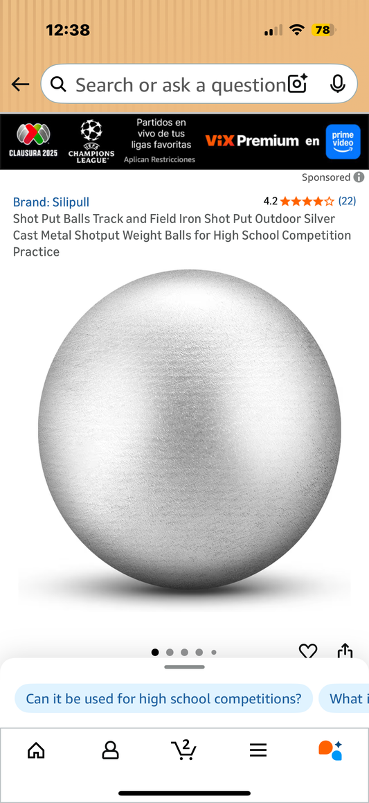 Shot Put Balls Track and Field Iron Shot Put Outdoor Silver Cast Metal Shotput Weight Balls for High School Competition Practice