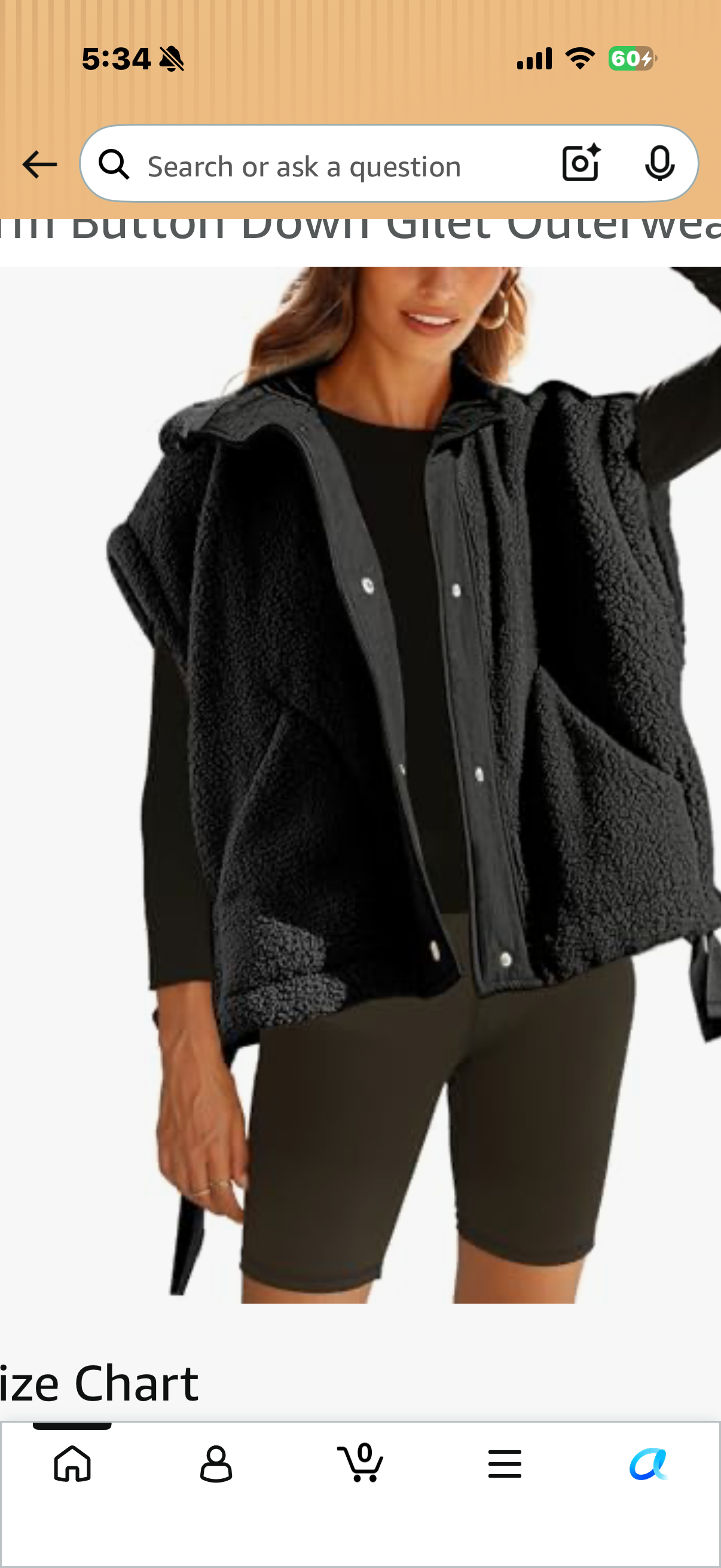 Women's Fuzzy Fleece Vest Oversized Sleeveless Sherpa Jacket Warm Button Down Gilet Outerwear with Pockets (Size XL)