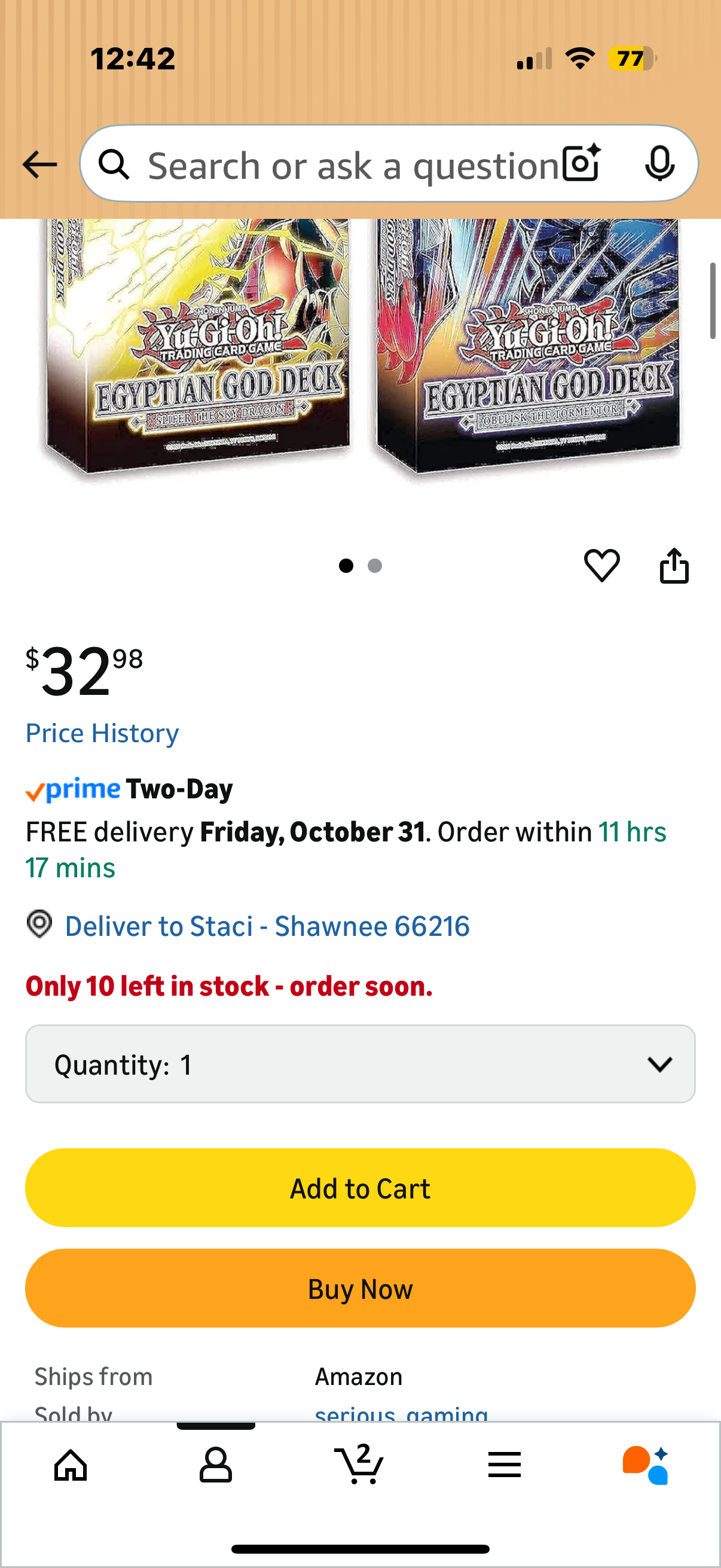 Yu-Gi-Oh! TCG: Egyptian God Decks: Slifer The Sky Dragon, Obelisk The Tormentor