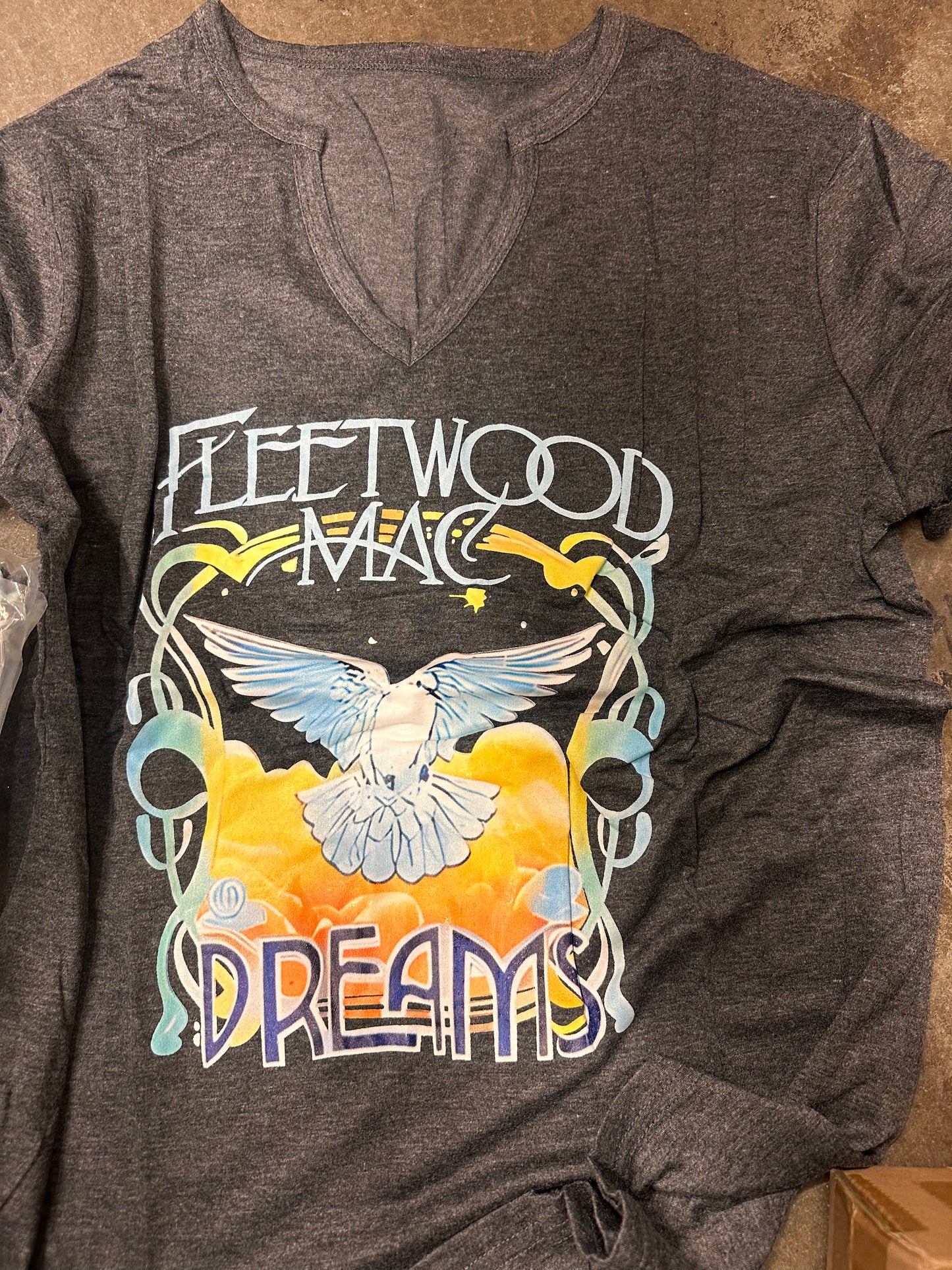 Fleetwood Mac Rock Band V Neck shirts for Women