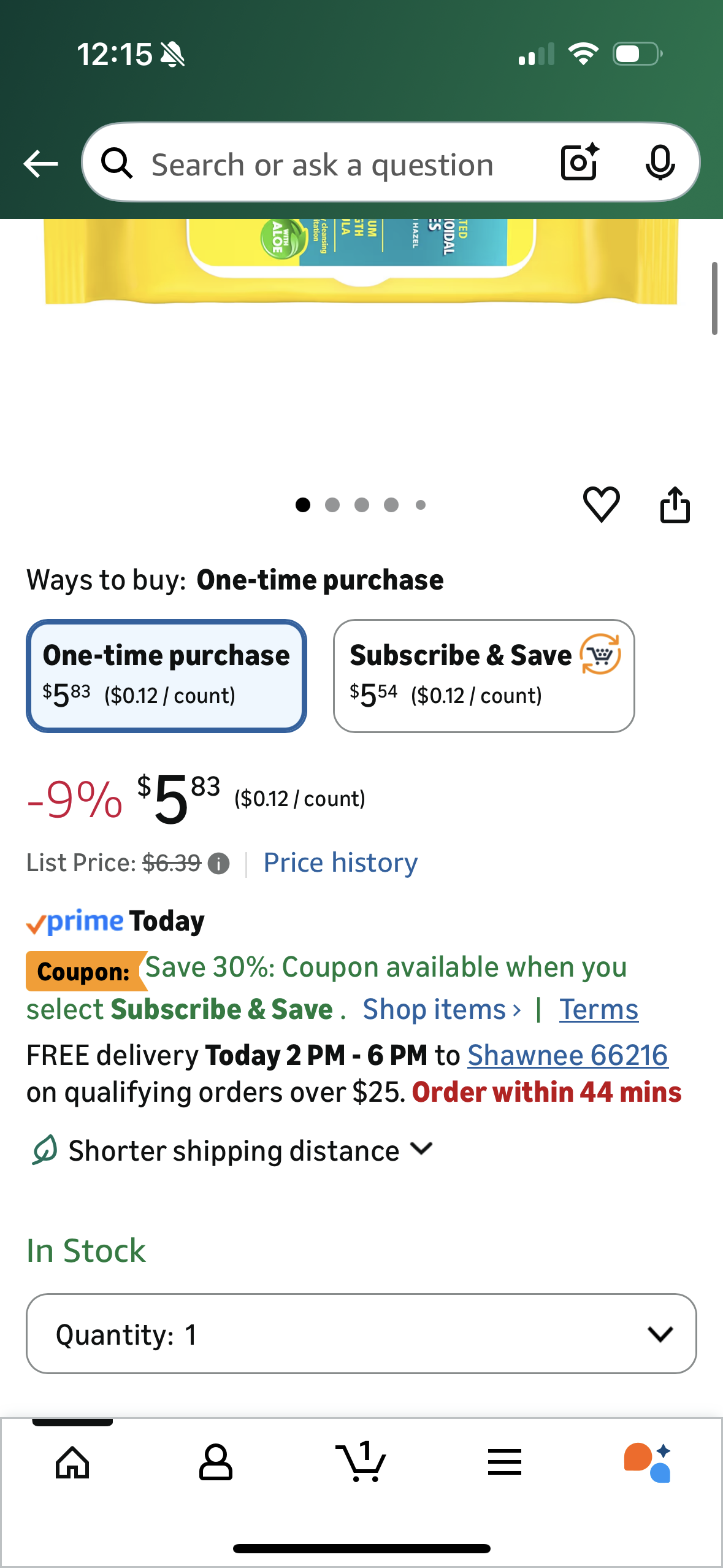‼️2 for $5‼️ Preparation H Hemorrhoid Flushable Wipes with Witch Hazel for Skin Irritation Relief - 48 Count