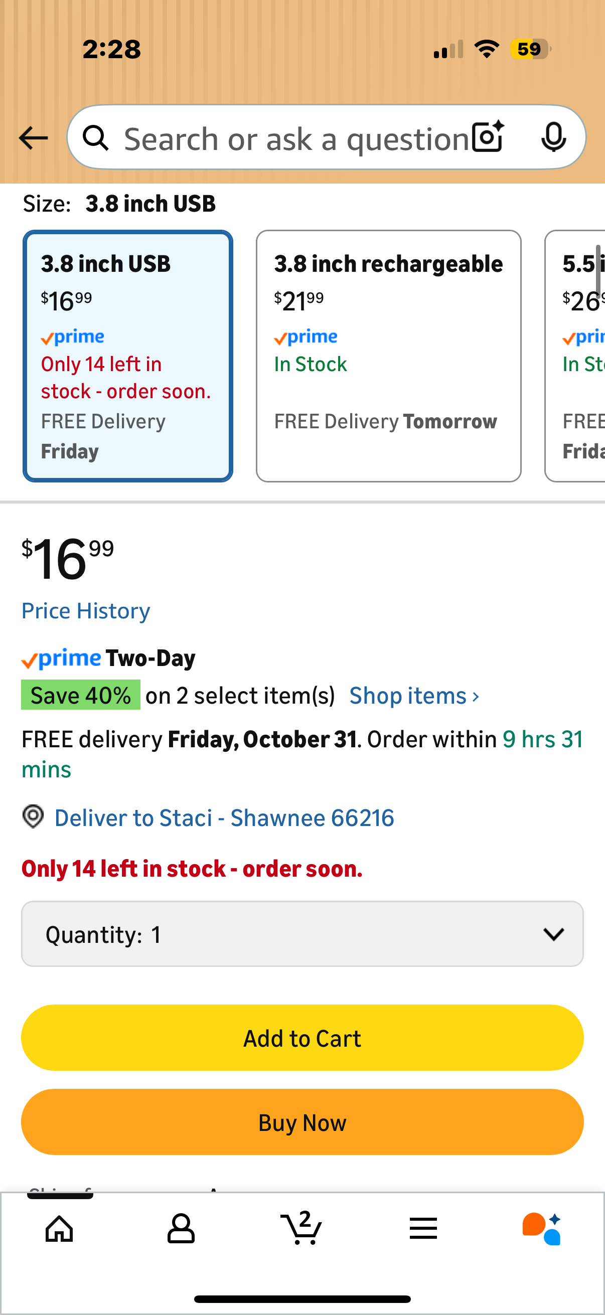 JISULIFE Clip on Desk Fan, Small USB Plug in, Personal Cooling Table Fan with Strong Wind, 4 Speed Modes, Ultra Quiet, Sturdy Clamp Mini for Office Home Dorm Bedroom- White