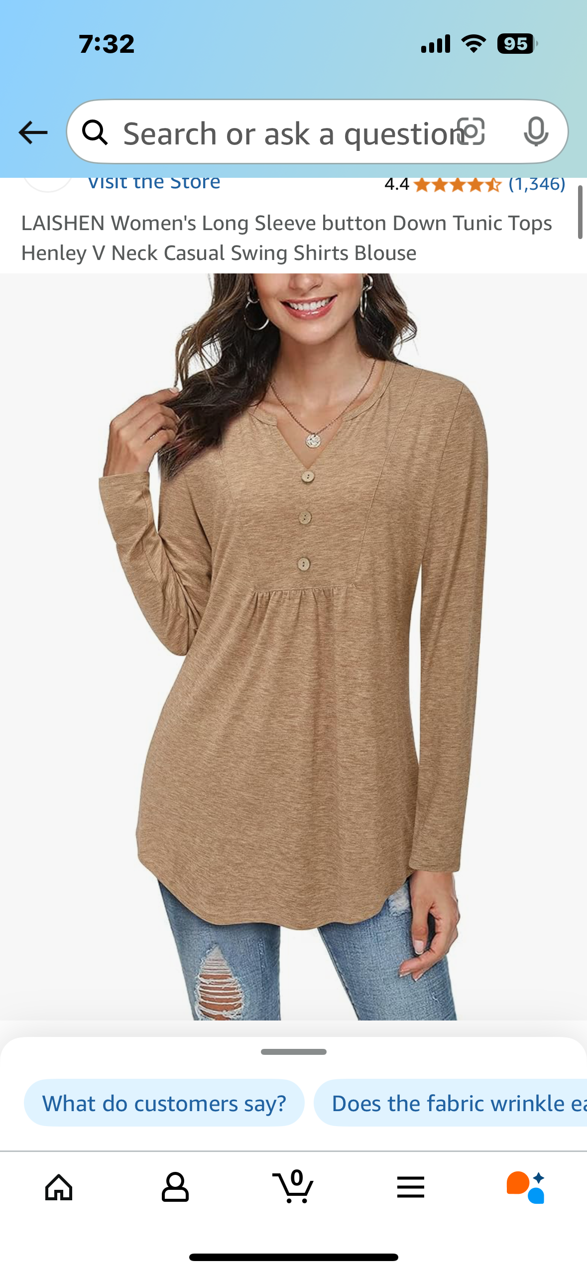 Women's Long Sleeve button Down Tunic Tops Henley V Neck Casual Swing Shirts Blouse Size Small