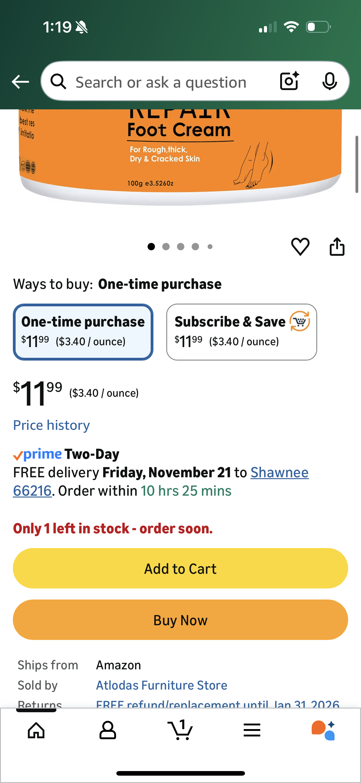 Radiantix Urea Cream for Dry, Cracked Skin, Foot & Body Cream with Salicylic Acid, Shea Butter – Hydration & Gentle Exfoliation for Calluses & Rough Skin, 3.53 oz