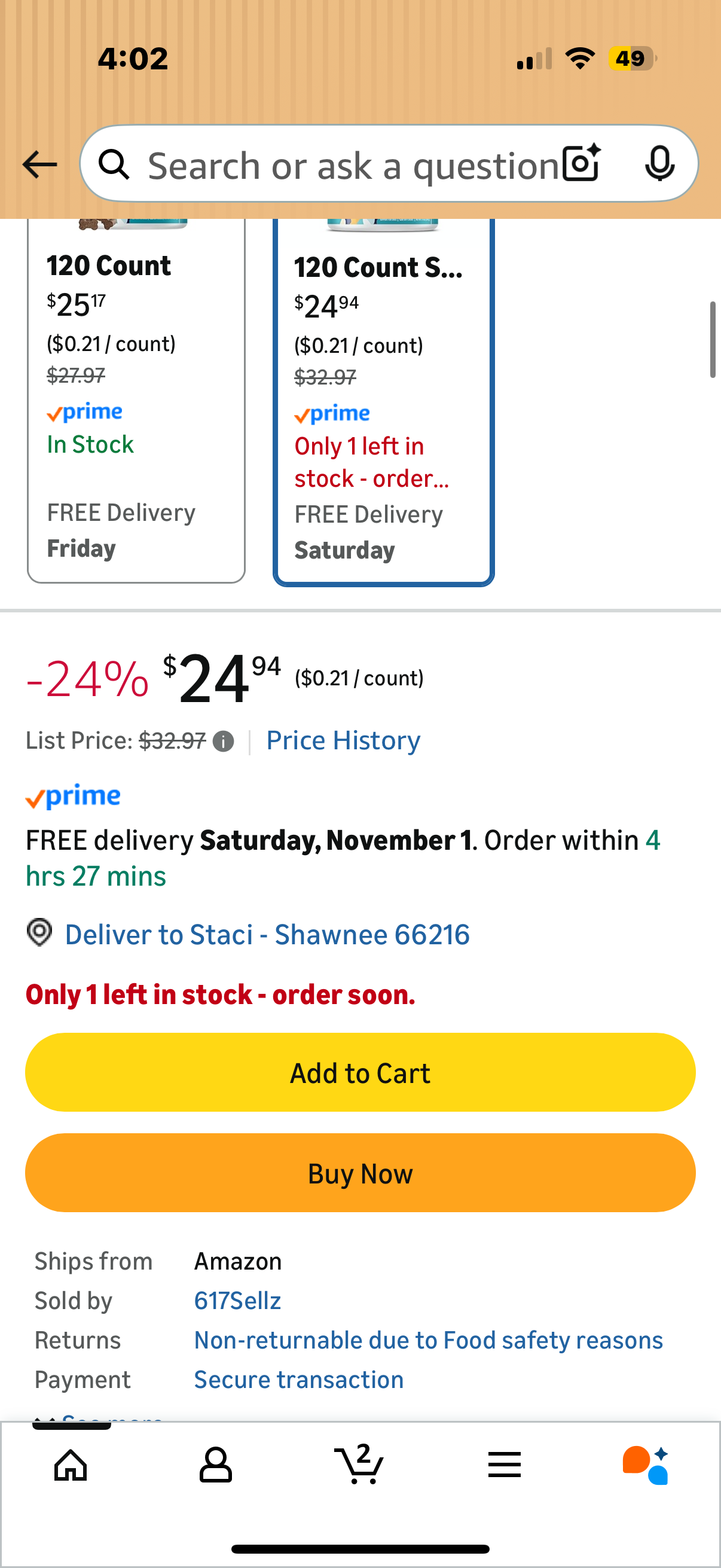 Solid Gold Senior Dog Multivitamin - Dog Vitamins Chewable Supplements - All-in-One Heart, Joint, Immune, Brain, Liver, Eye, Skin & Coat Support w/Vitamin C, B12, Probiotics & Antioxidants - 120ct