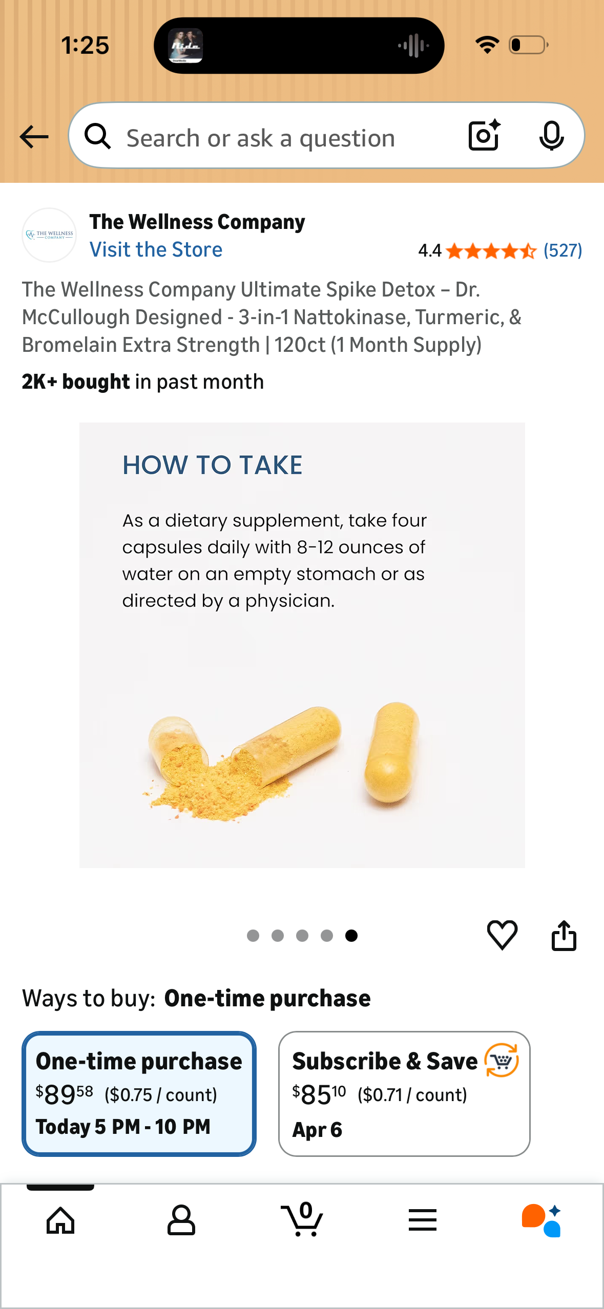 The Wellness Company Ultimate Spike Detox – Dr. McCullough Designed - 3-in-1 Nattokinase, Turmeric, & Bromelain Extra Strength | 120ct (1 Month Supply)