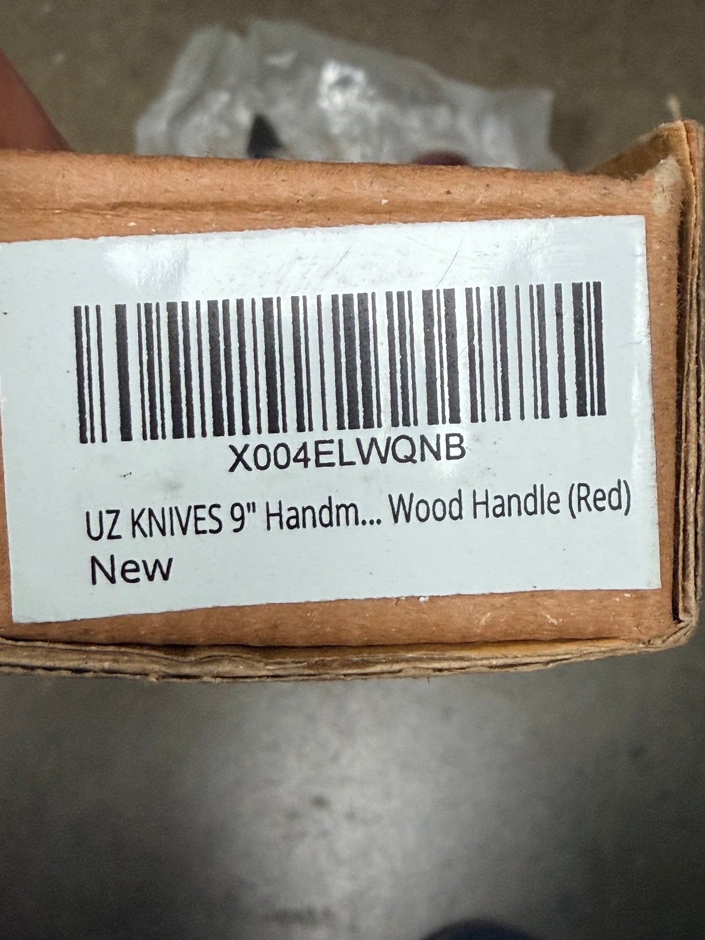 Wood Handle Knife With Sheath