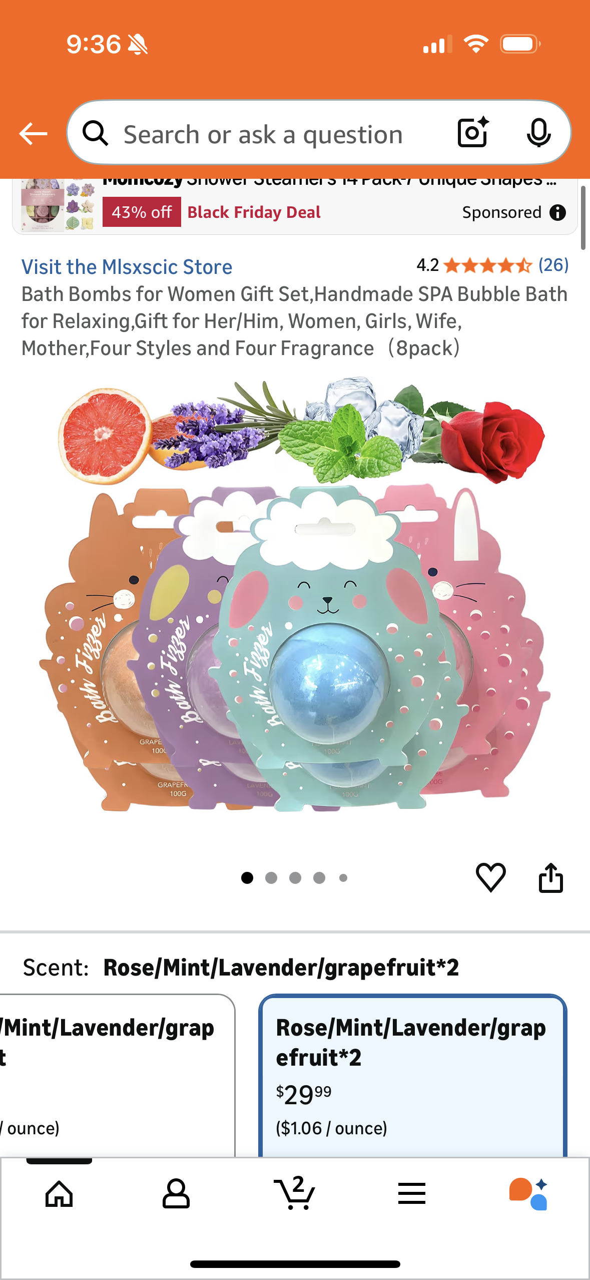 Bath Bombs for Women Gift Set,Handmade SPA Bubble Bath for Relaxing,Gift for Her/Him, Women, Girls, Wife, Mother,Four Styles and Four Fragrance（8pack）