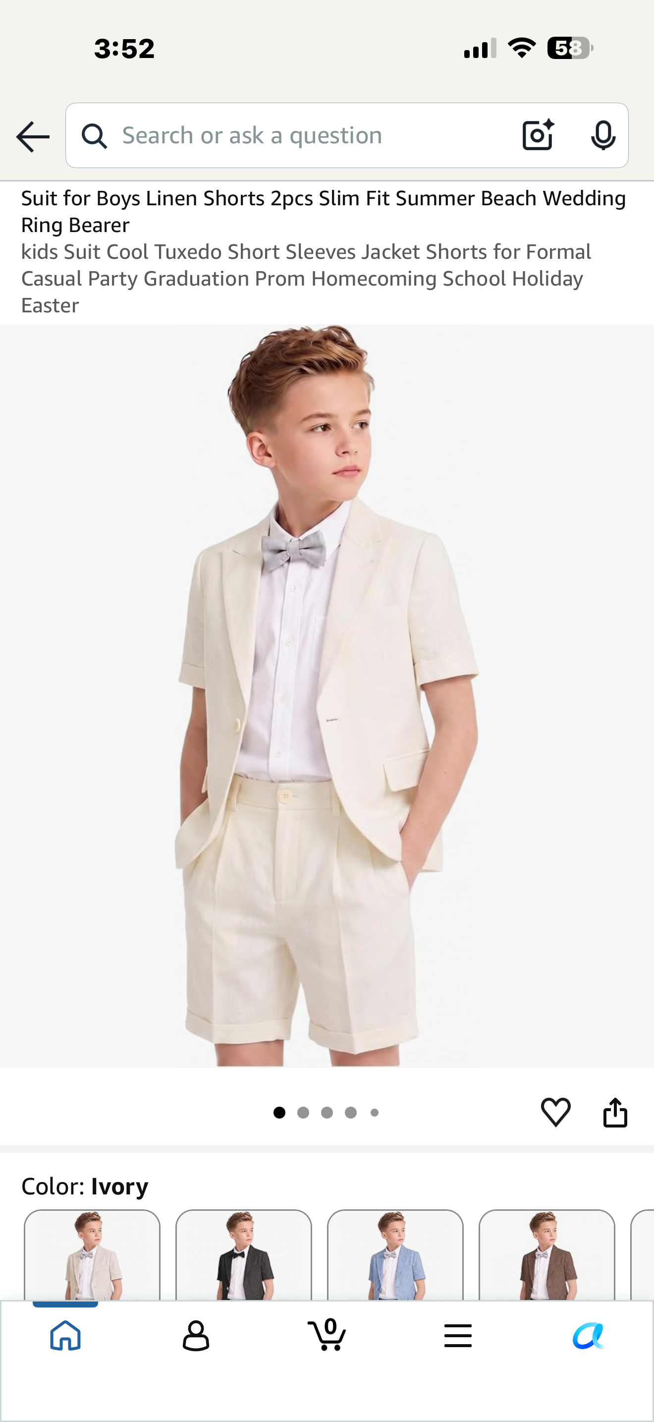 Summer Suit For Boys (Size 5/6)