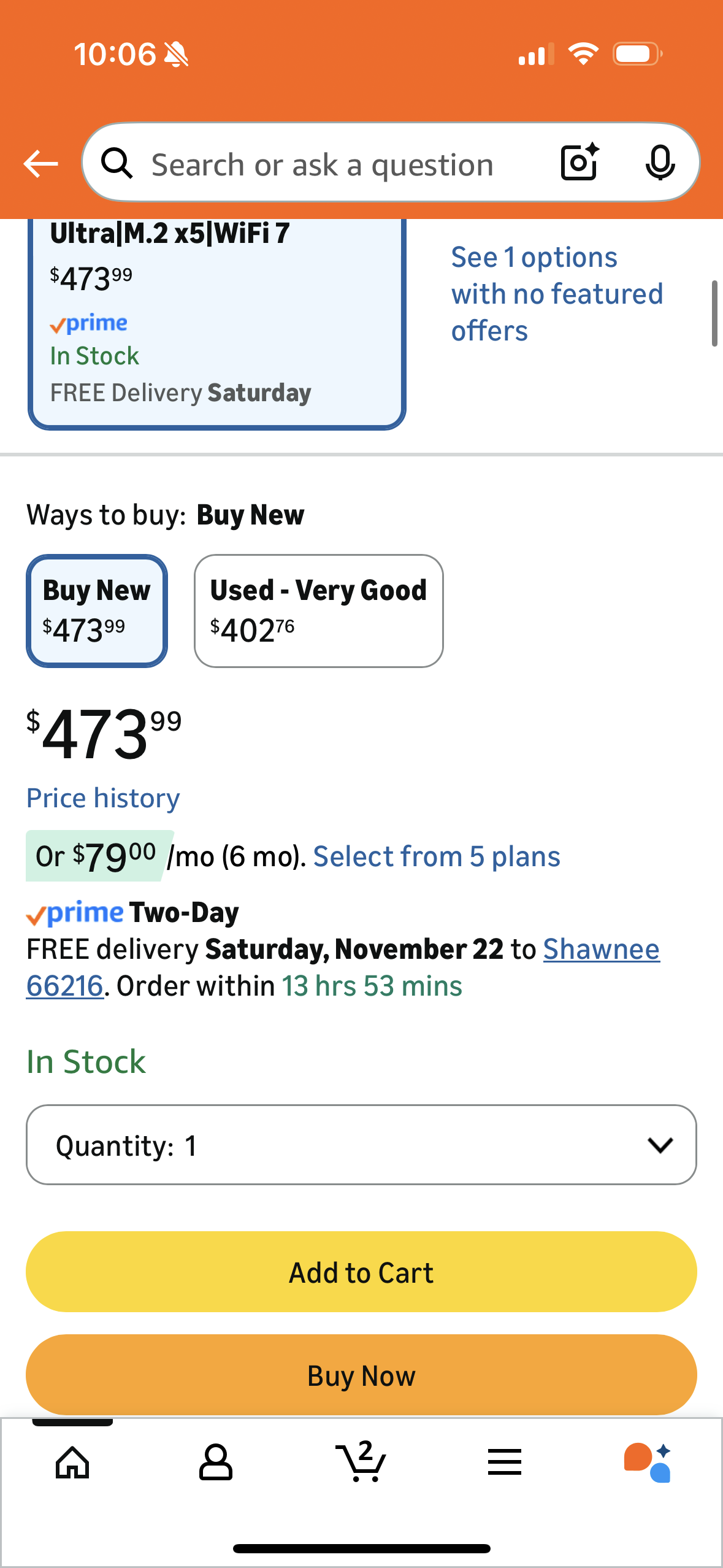 ASUS ProArt Z890-CREATOR WIFI Z890 LGA 1851 ATX
Motherboard, Intel® Core™ Ultra Processor Series 2 Ready, 16+2+1+2 stages, PCle® 5.0, DDR5, Thunderbolt™ 5 Type-C®,
10+2.5 Gb LAN, WiFi 7, 5x M.2, AI OC