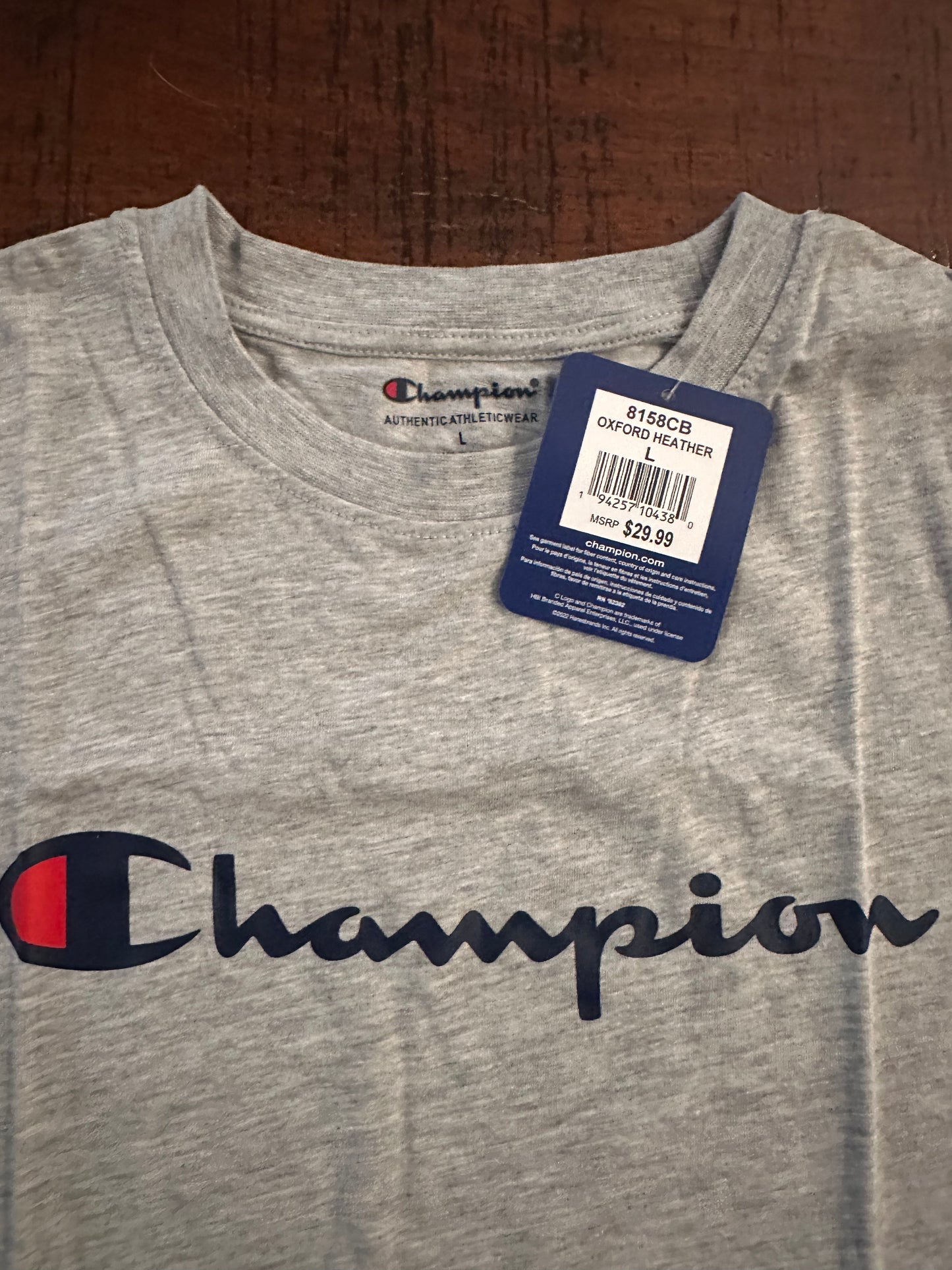 Champion Boys T-Shirt Short Sleeve Logo Tee Shirt for Boys (Size Youth Large)