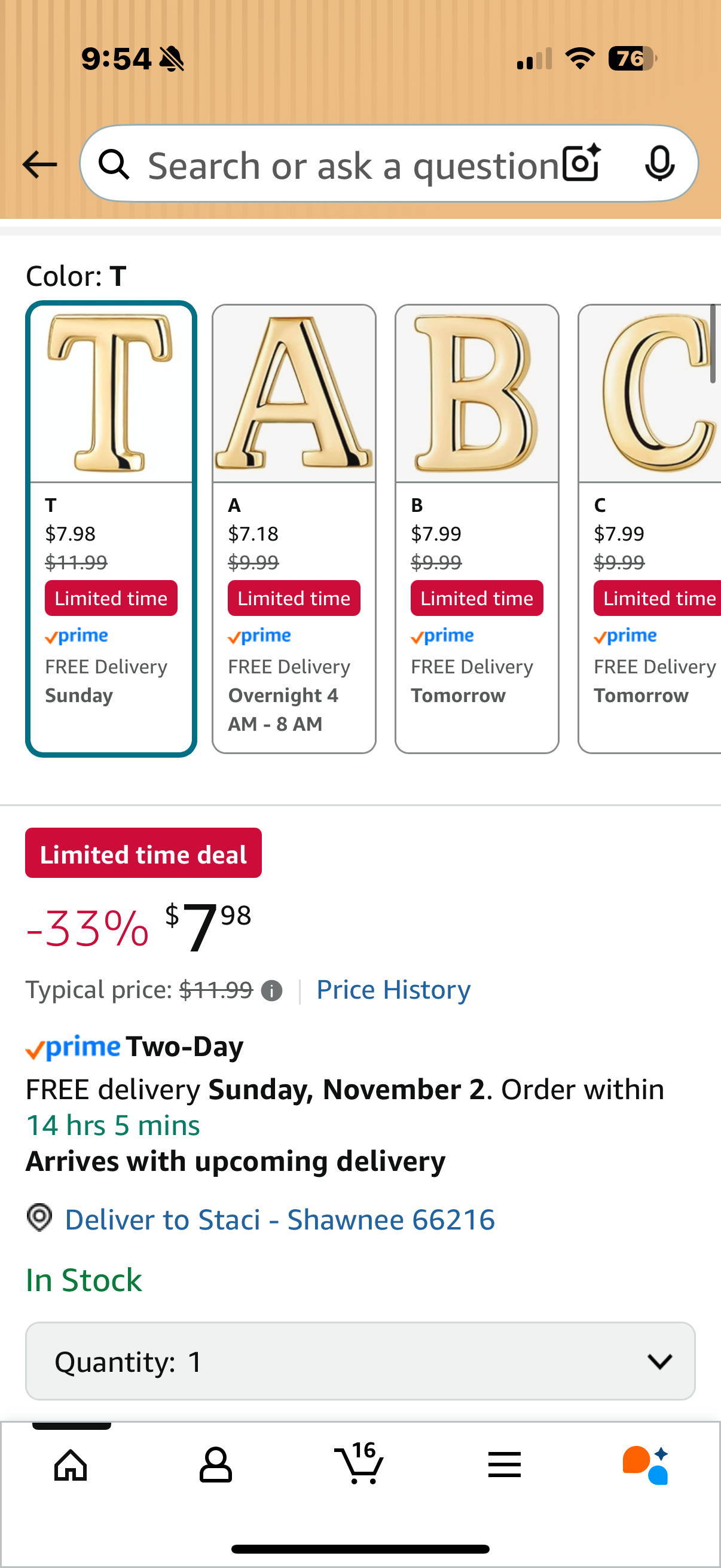 Initial Necklace Gifts for Women Girls Kids Christmas - Dainty Initial Necklace Tiny A-Z Pendant Necklace Cute Letter Necklace