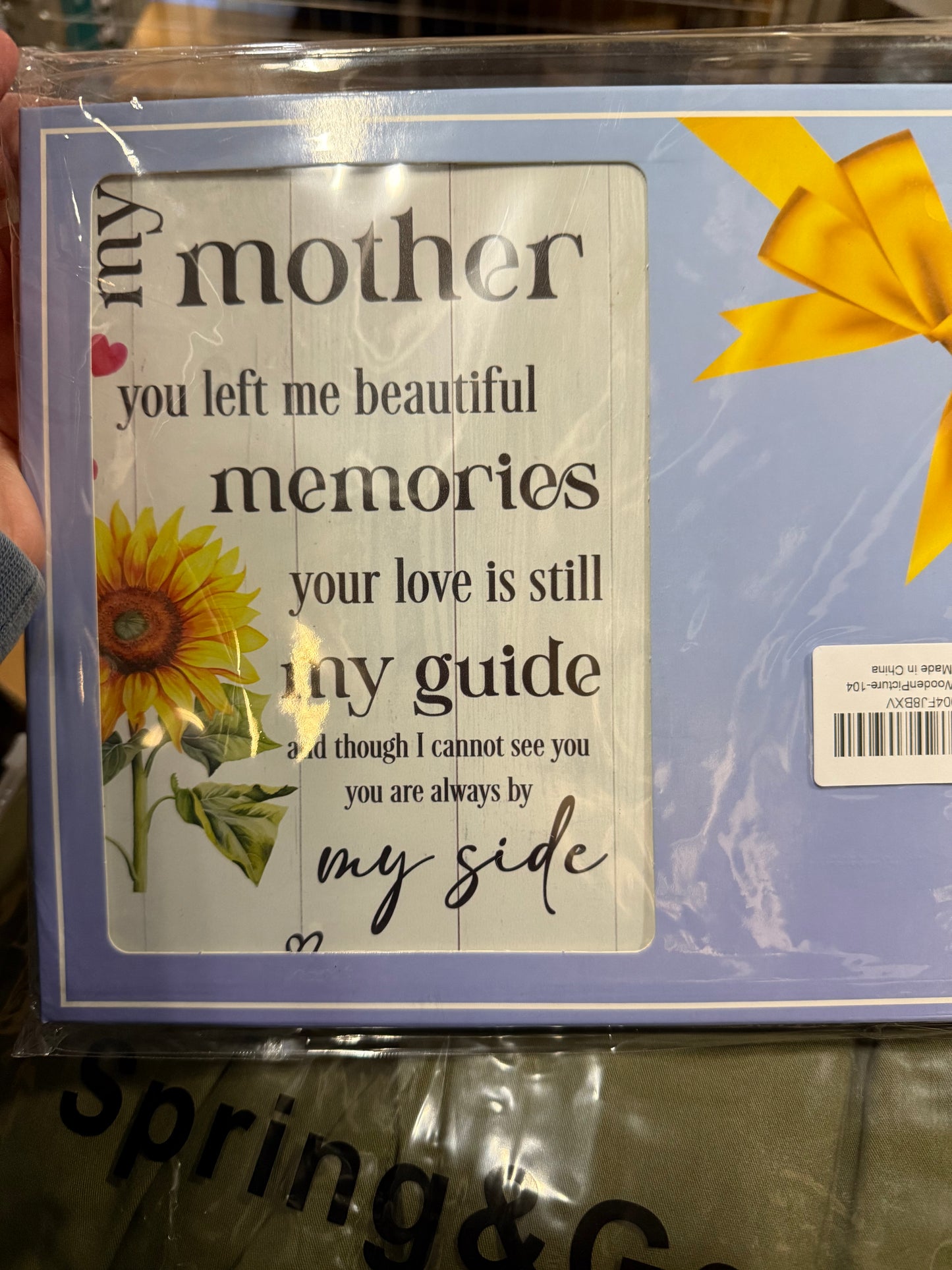 Mother Memorial Photo Frame, Memorial Gifts For Loss Of mother Bereavement Sympathy Picture Frame Gifts, In Loving Memory Frame