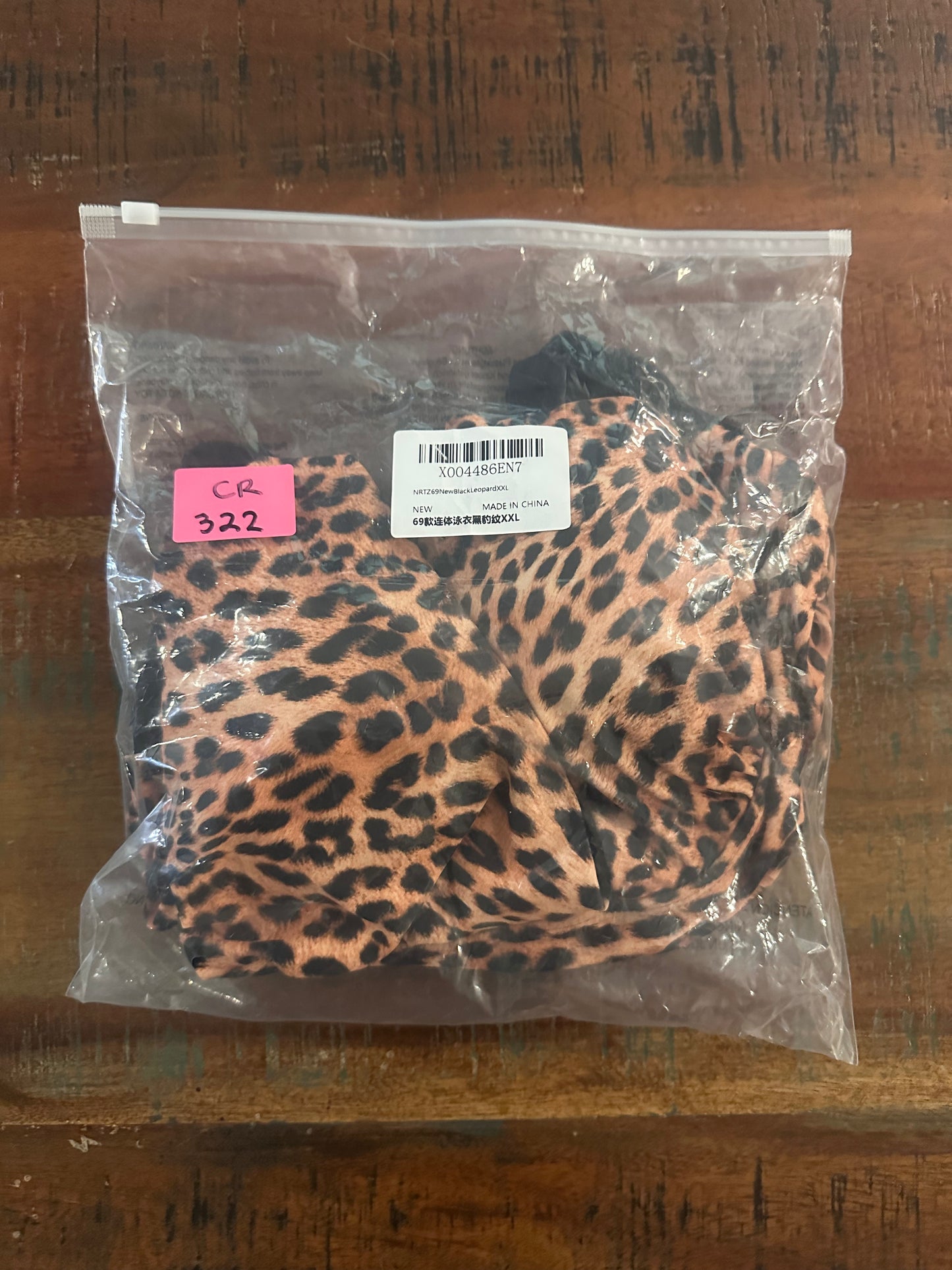 Sexy One Piece Bathing Suit,Tummy Control Halter Print, One Piece Swimsuit Black Leopard (Size XXL)