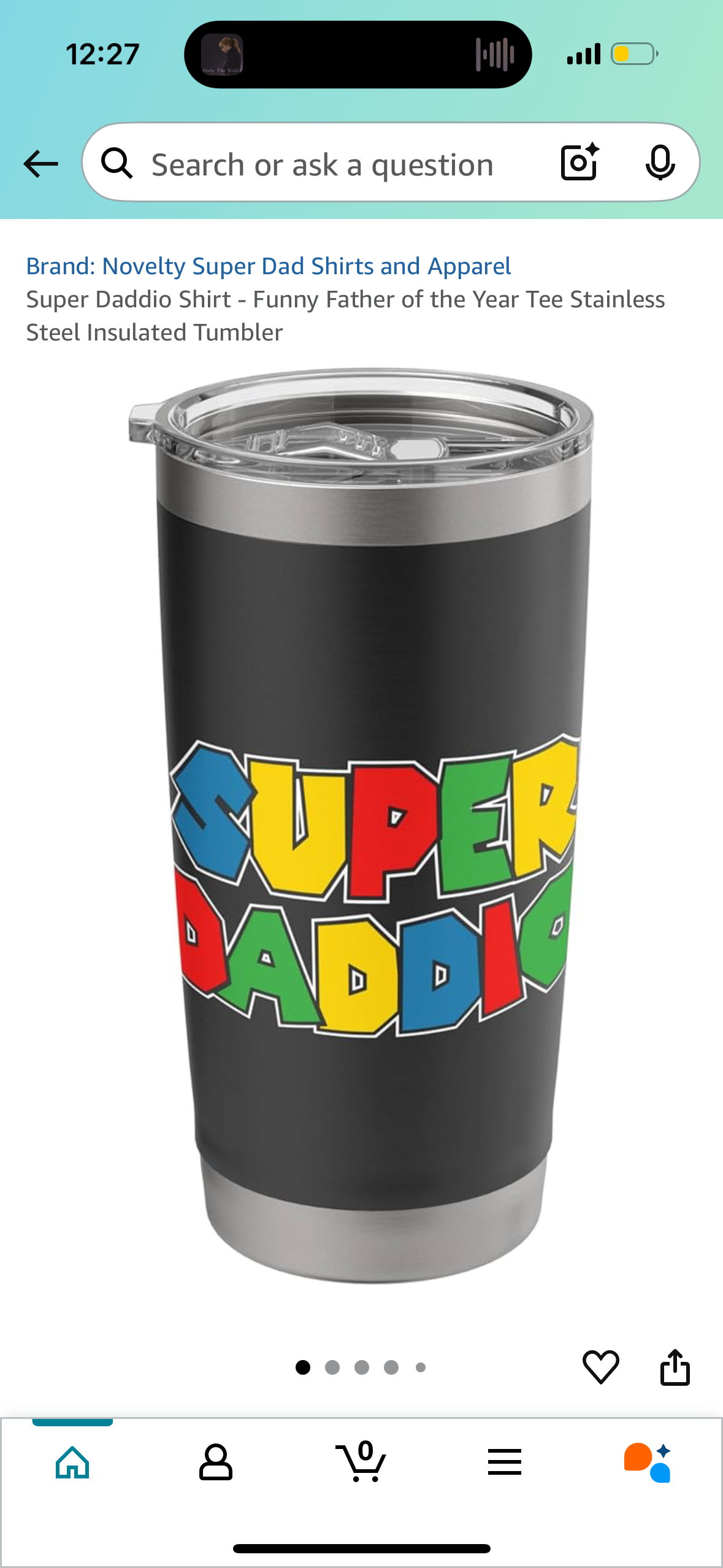 Super Daddio Stainless Steel Insulated Tumbler