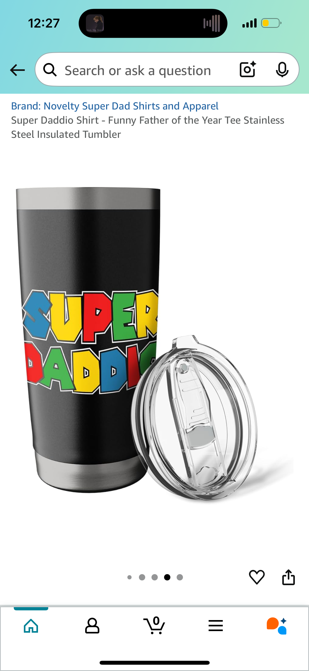 Super Daddio Stainless Steel Insulated Tumbler