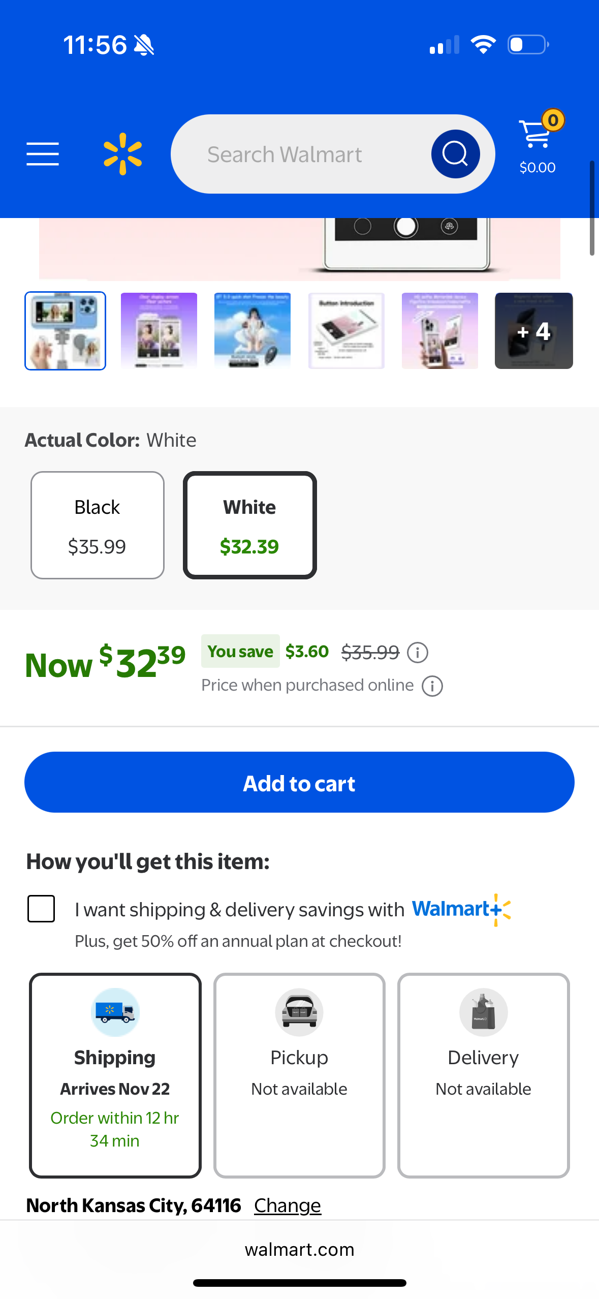 Vlog Selfie Monitor Screen Compatible with Phone, Magnetic Wireless Rear Camera Phone Monitor with 164FT Range, Live Streaming (White)