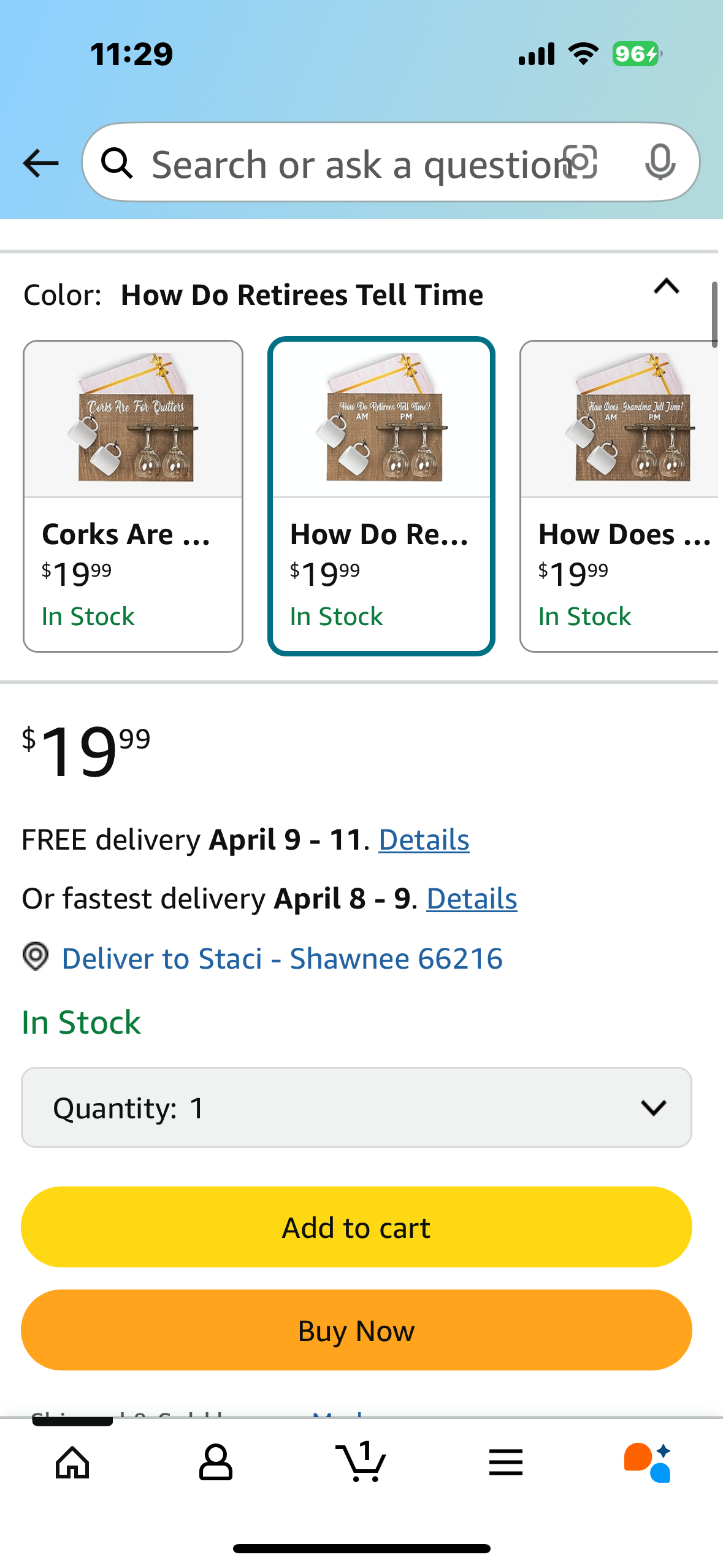 Coffee and Wine Rack How Do Retirees Tell Time