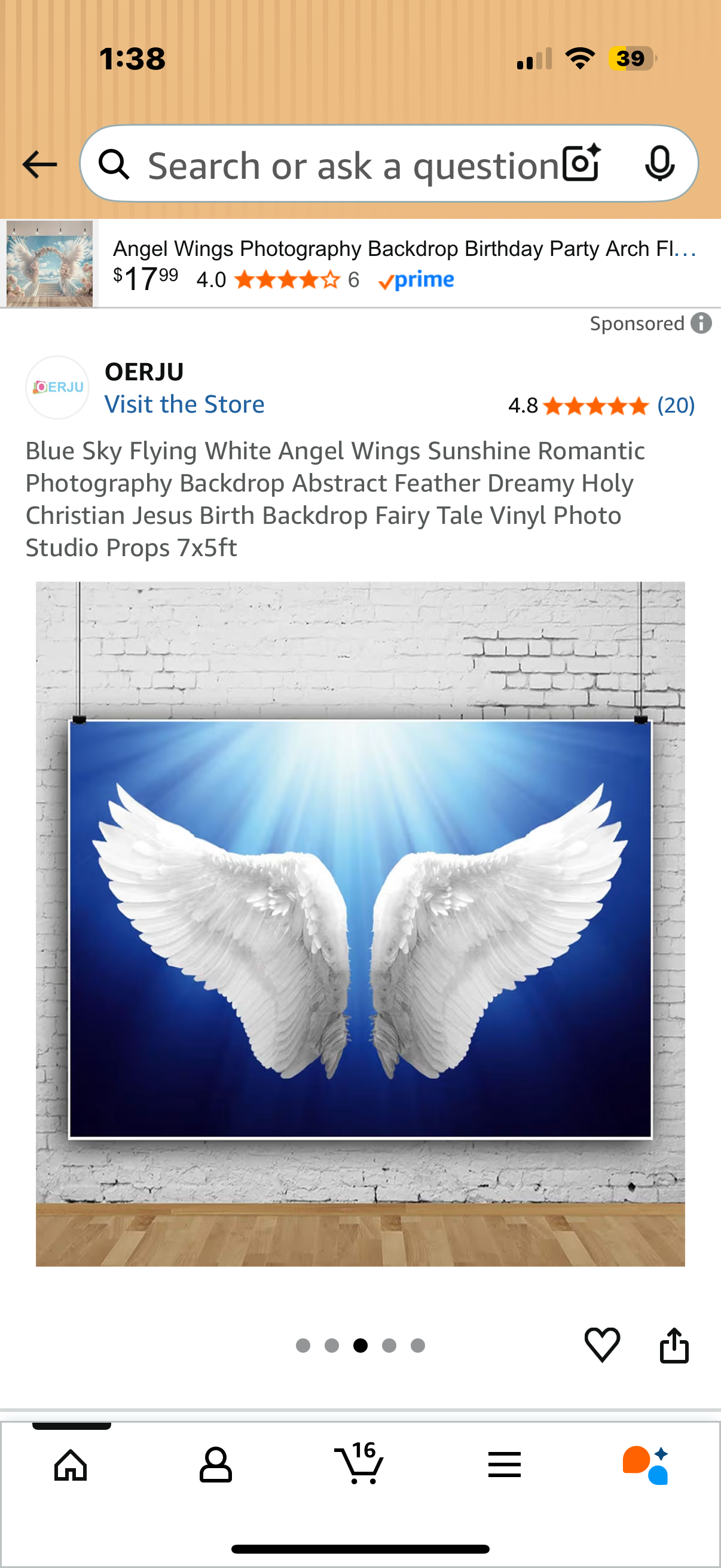 Blue Sky Flying White Angel Wings Sunshine Romantic Photography Backdrop Abstract Feather Dreamy Holy Christian Jesus Birth Backdrop Fairy Tale Vinyl Photo Studio Props 7x5ft