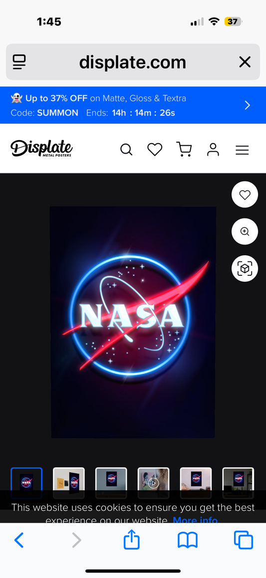 NASA neon sign