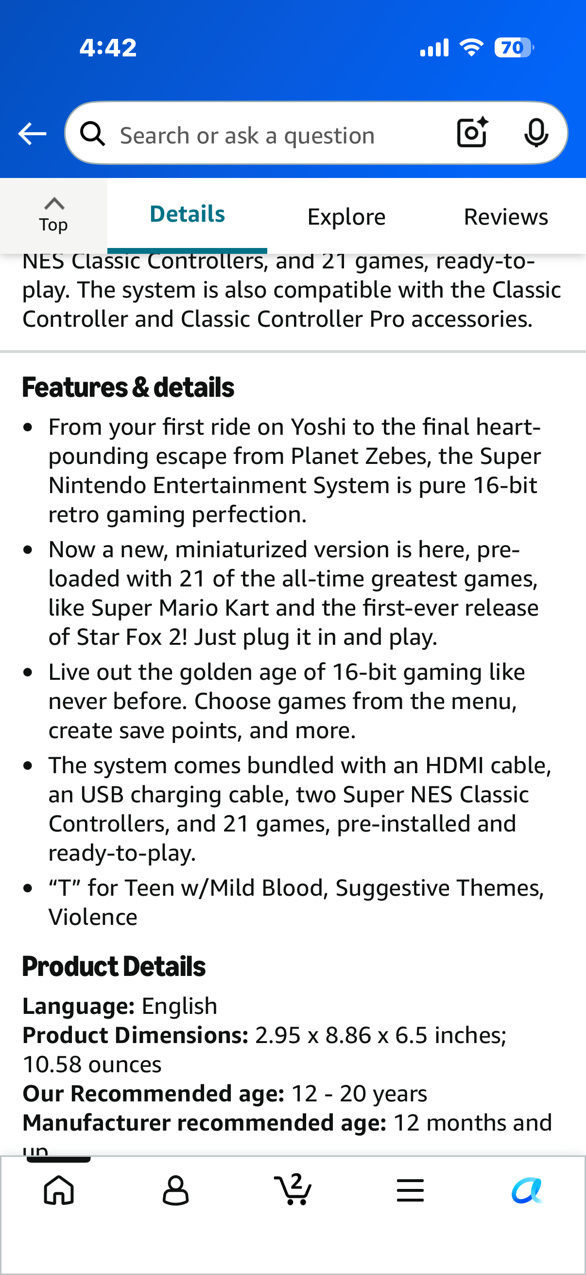 Nintendo Super NES Classic Edition