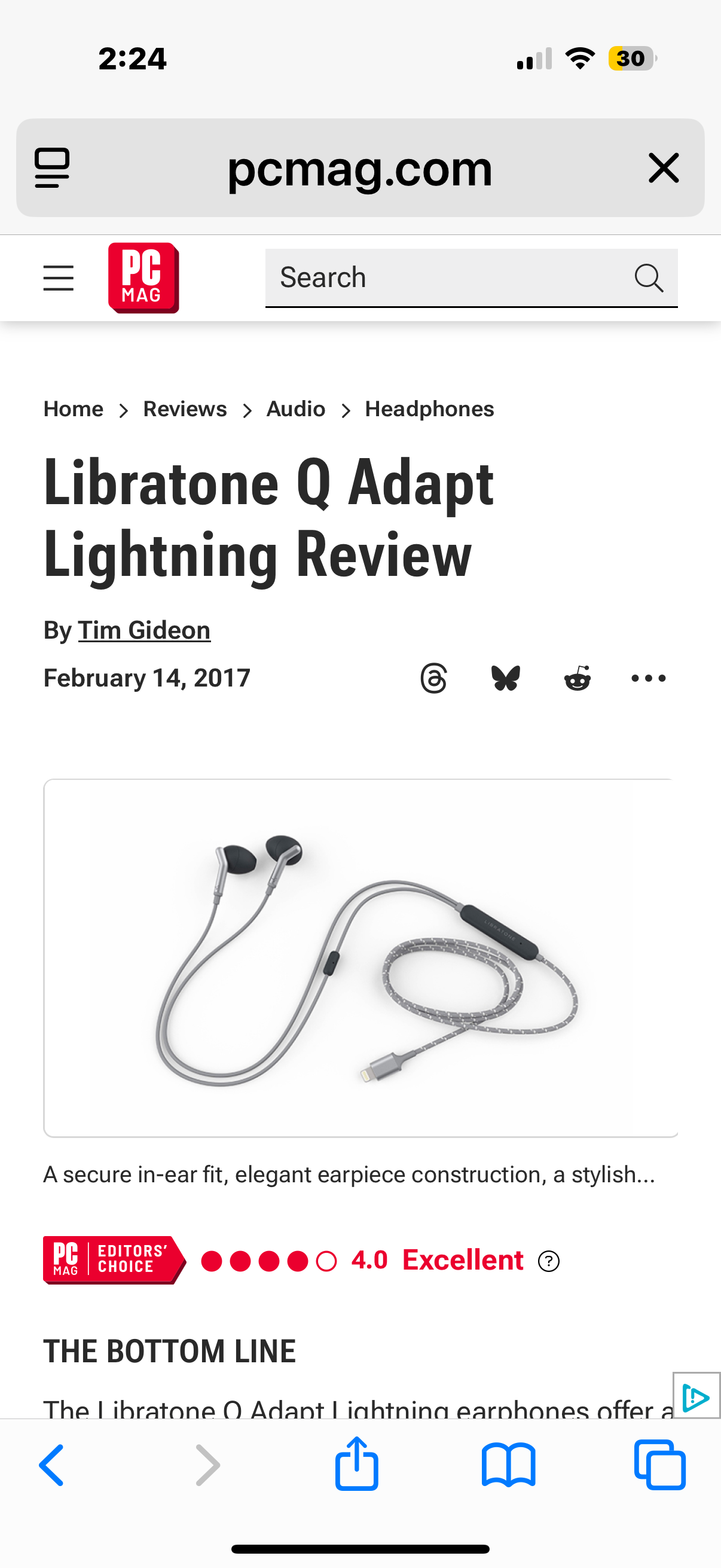 Libratone Q Adapt Anc In-Ear Lightning - Schwarz