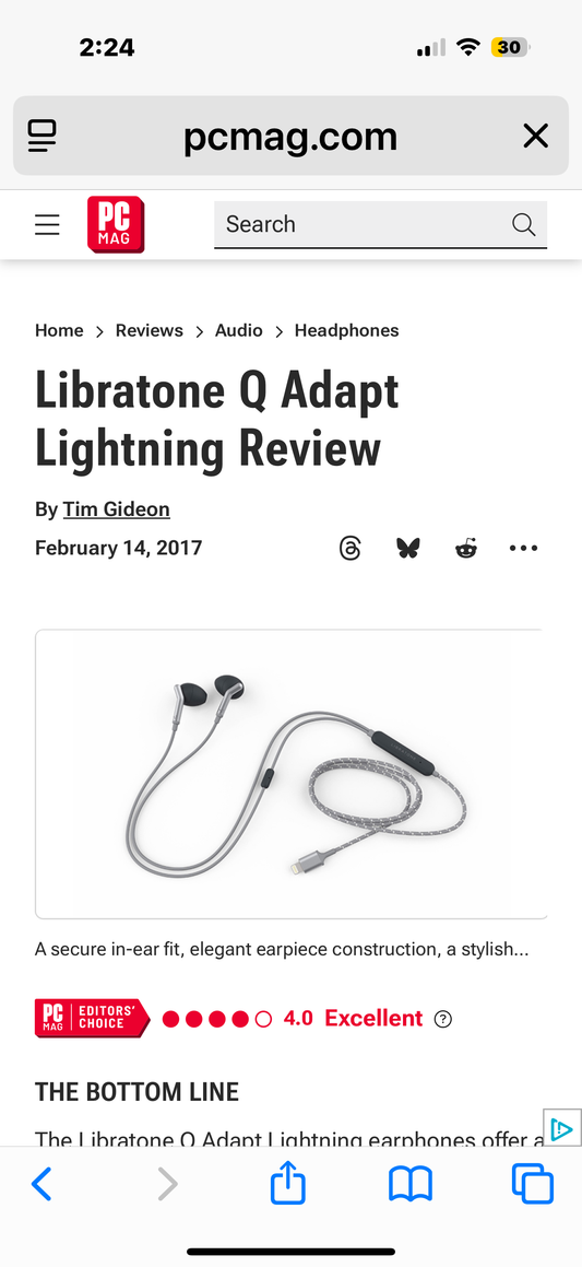 Libratone Q Adapt Anc In-Ear Lightning - Schwarz