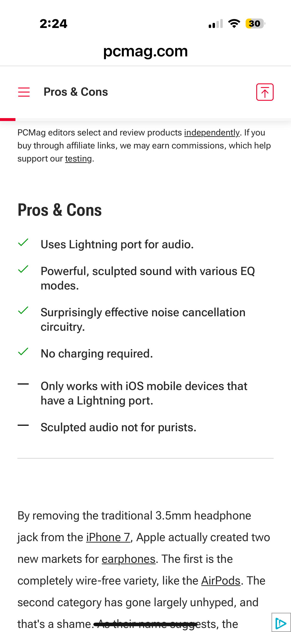 Libratone Q Adapt Anc In-Ear Lightning - Schwarz