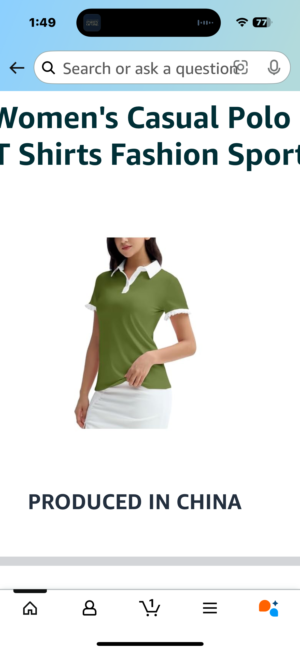 Women's Casual Polo Short Sleeve T Shirts Fashion Sports Tee Size Small