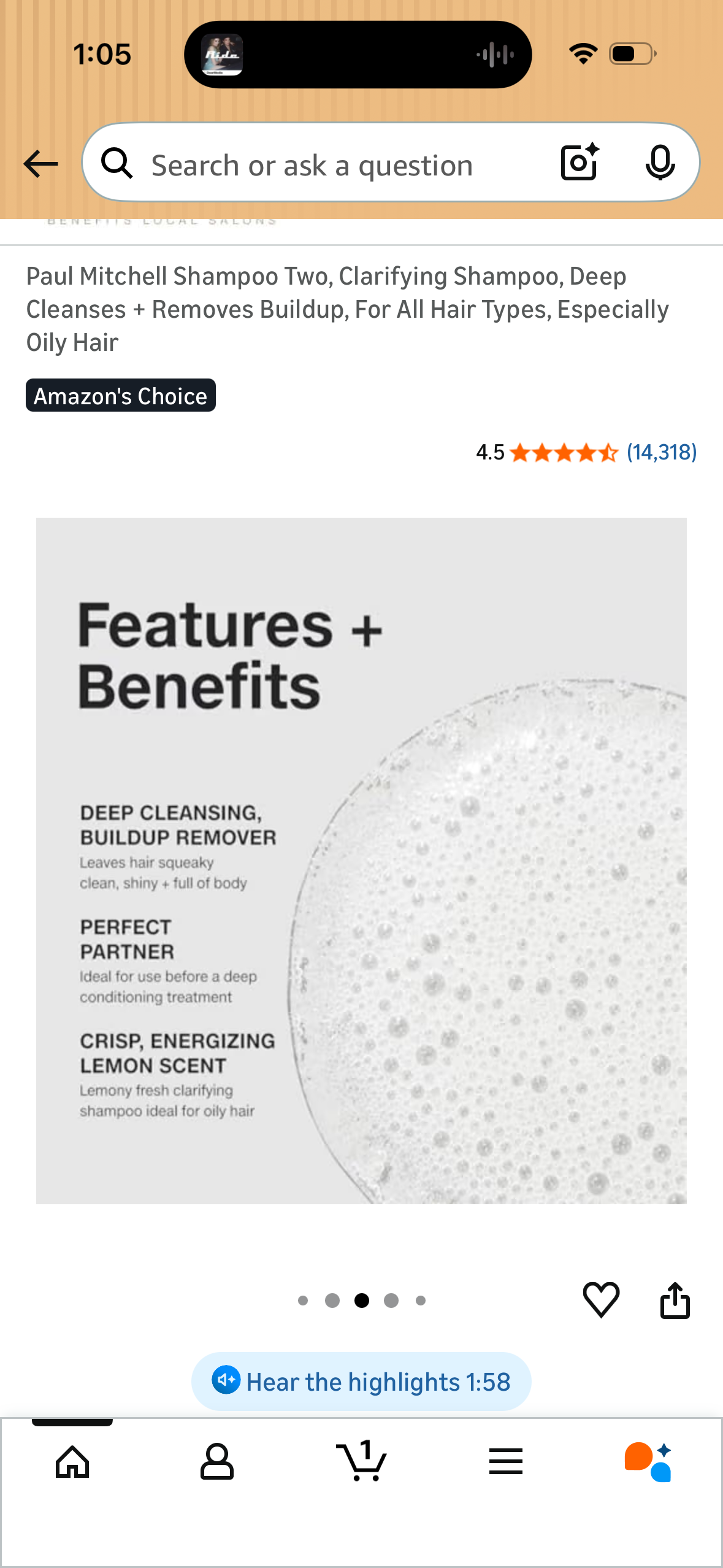 Paul Mitchell Shampoo Two, Clarifying Shampoo, Deep Cleanses + Removes Buildup,  For All Hair Types, Especially Oily Hair
