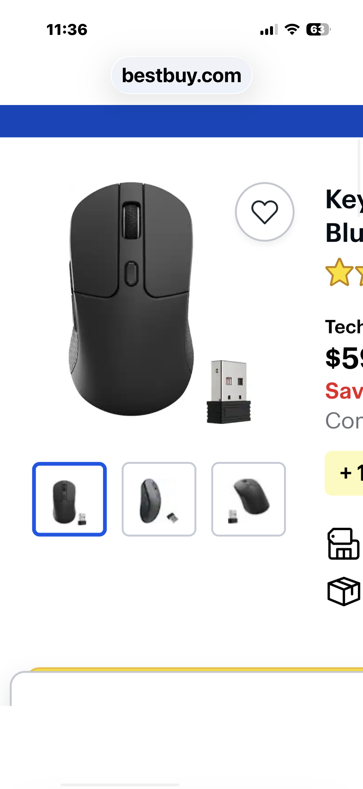 Key M3 WL Computer Mouse BK M3-A1