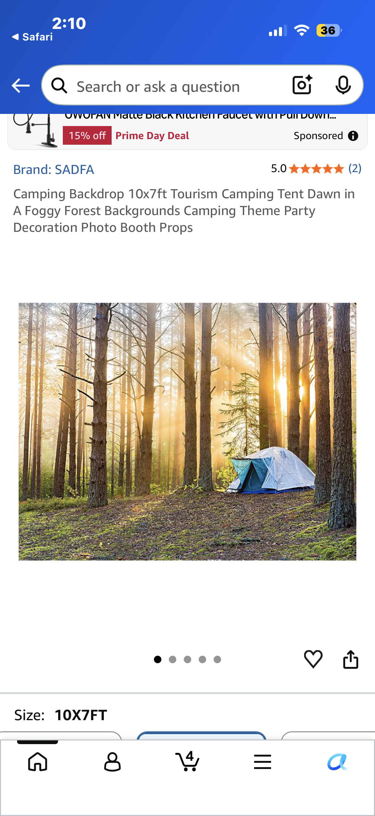 Camping Backdrop 10x8ft Tourism Camping Tent Dawn in A Foggy Forest Backgrounds Camping Theme Party Decoration Photo Booth Props