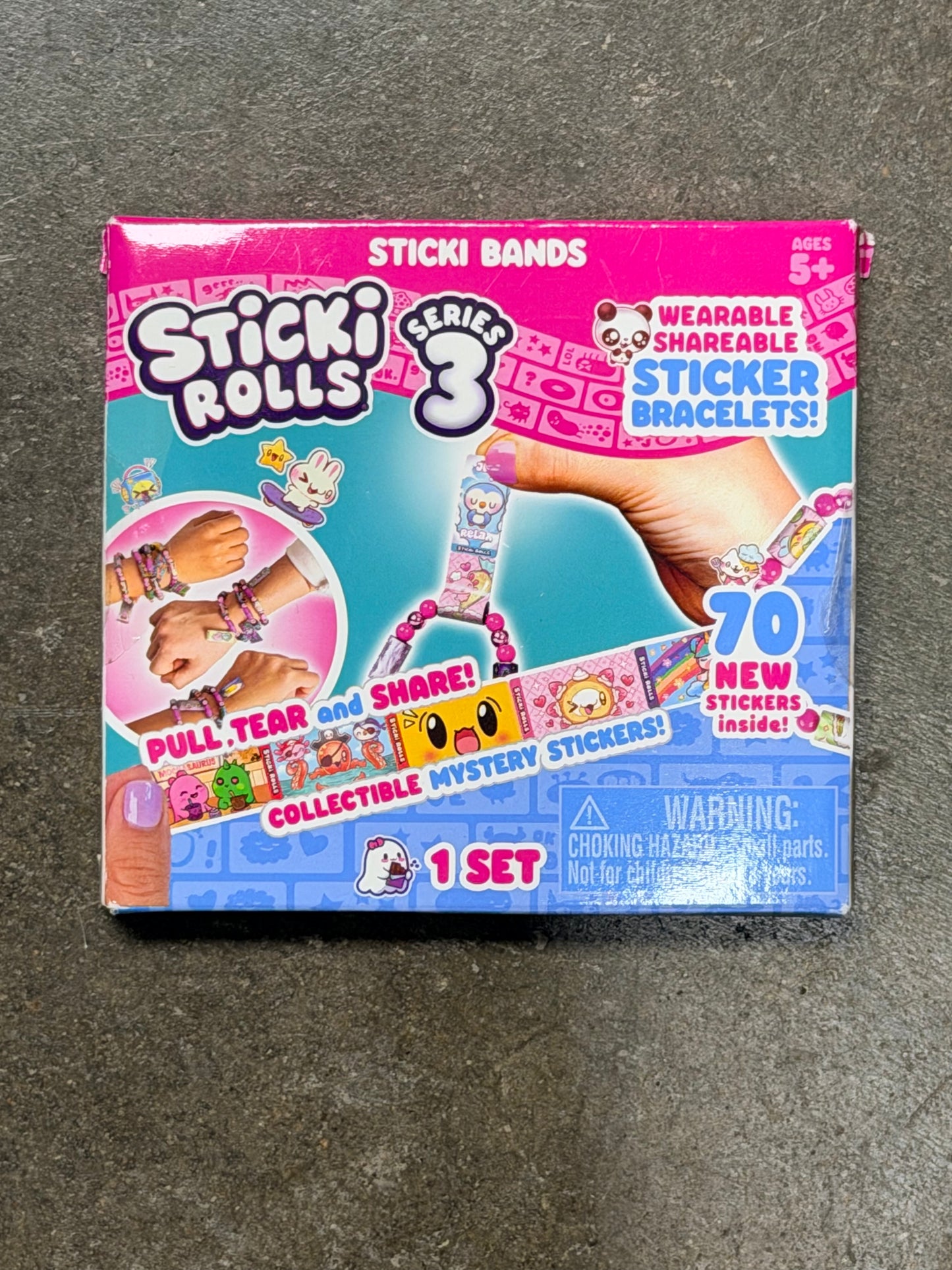 Sticki Rolls Wearable Sticker Bracelet Pack