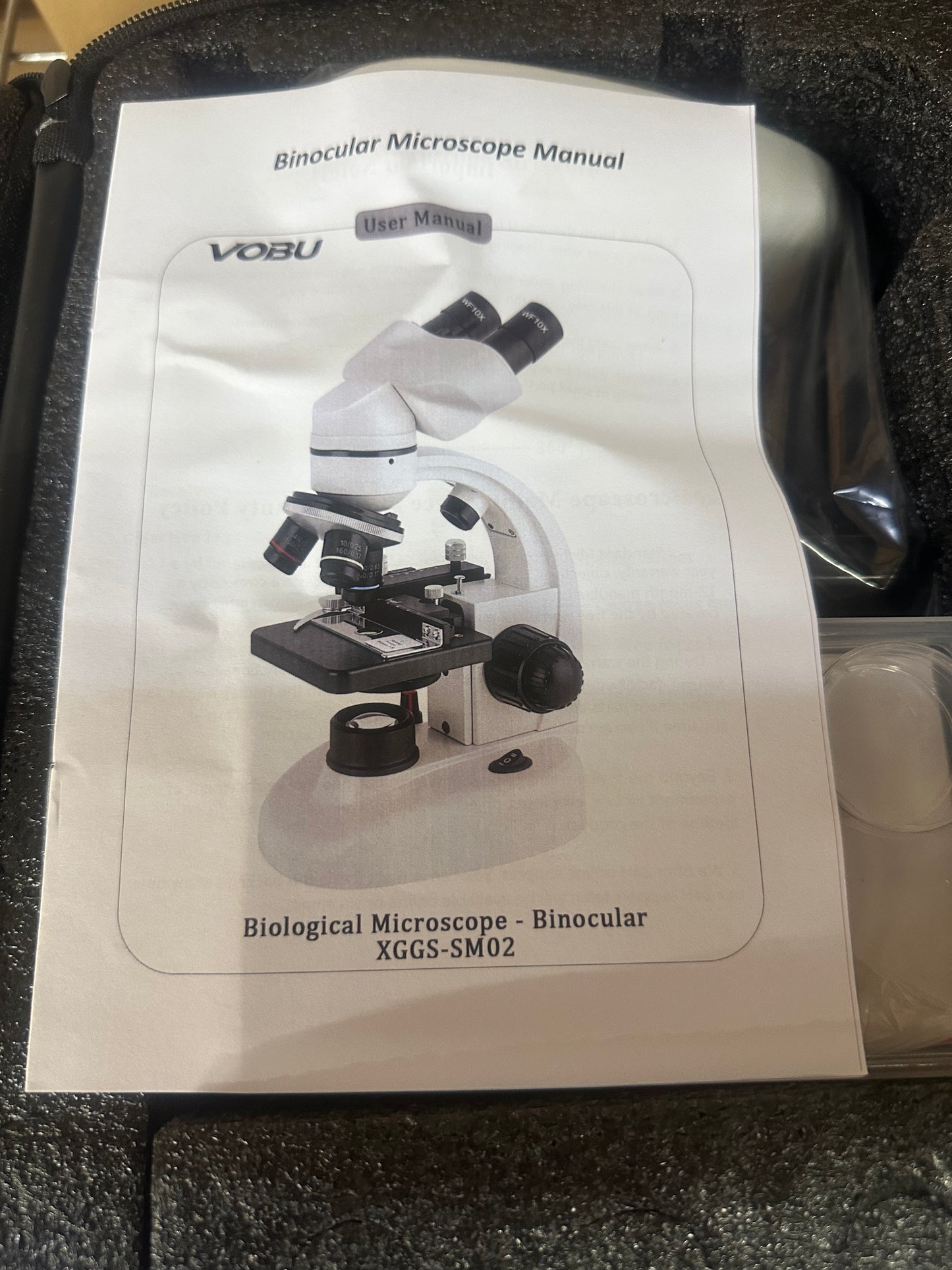 Binocular Microscope with WF10x/25x Eyepieces, 40X-2000X Magnification, Up/Down LED,with a Experiment Kit & Phone Adapter, Suitable for Labs, Schools, and Home Education
