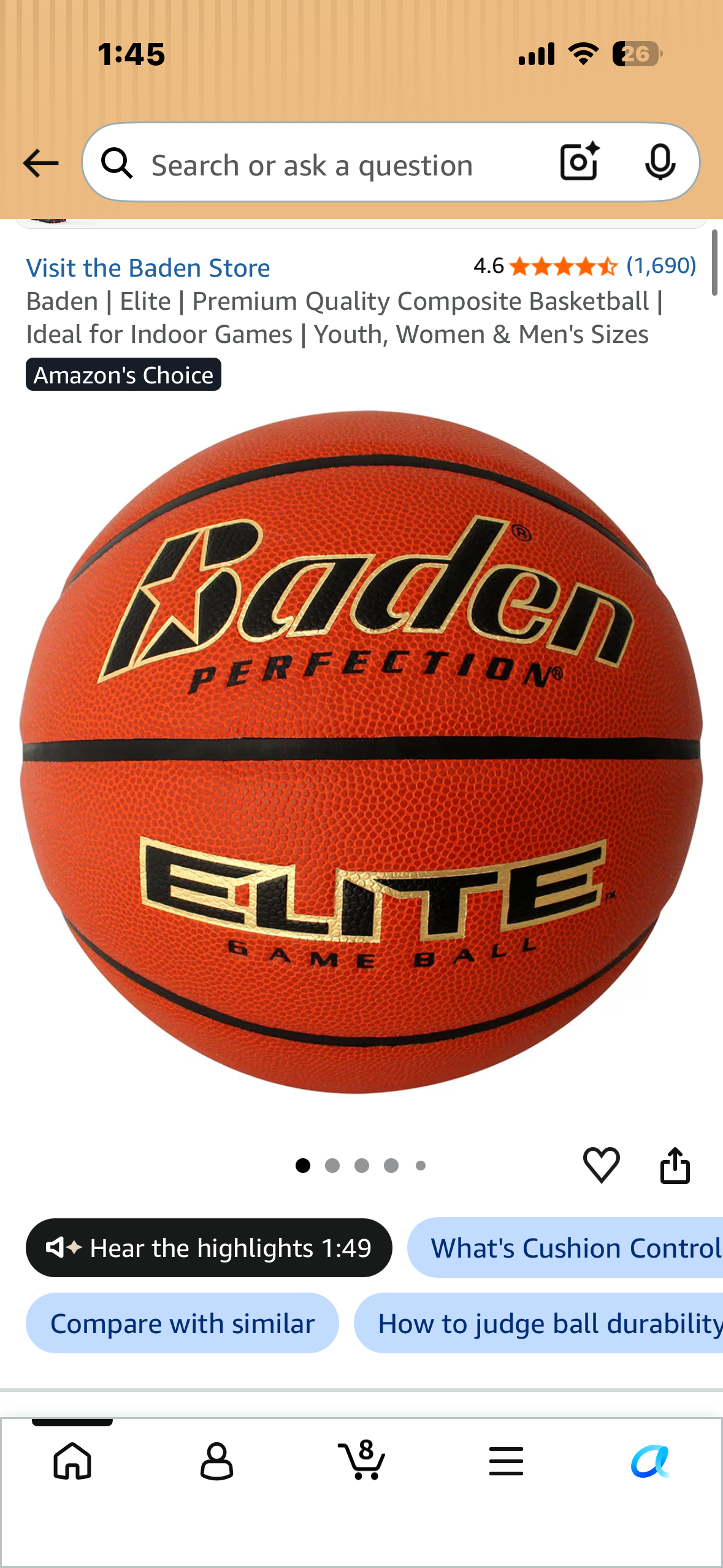 Baden | Elite | Premium Quality Composite Basketball |