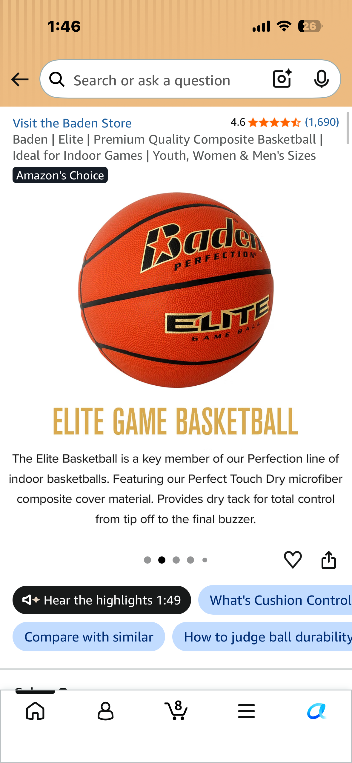 Baden | Elite | Premium Quality Composite Basketball |