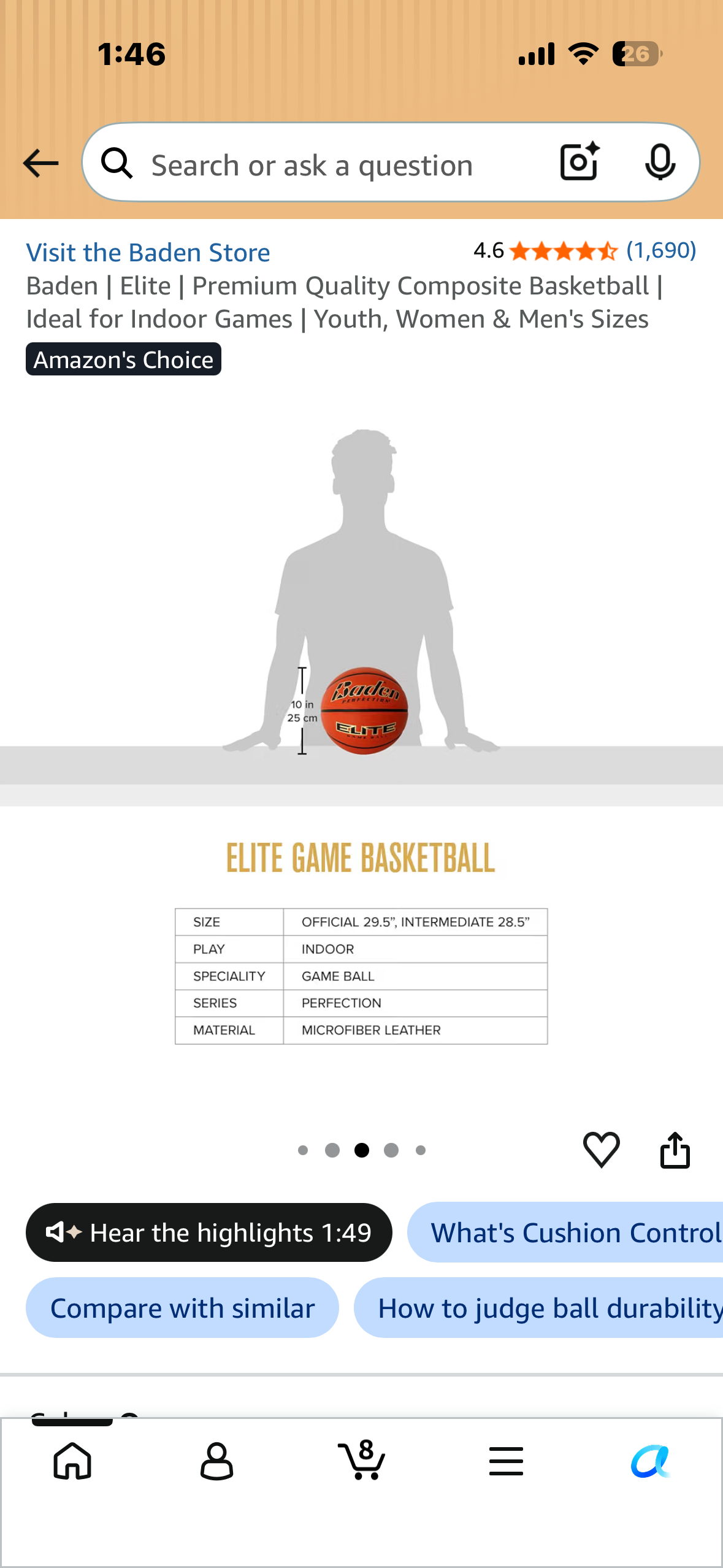 Baden | Elite | Premium Quality Composite Basketball |