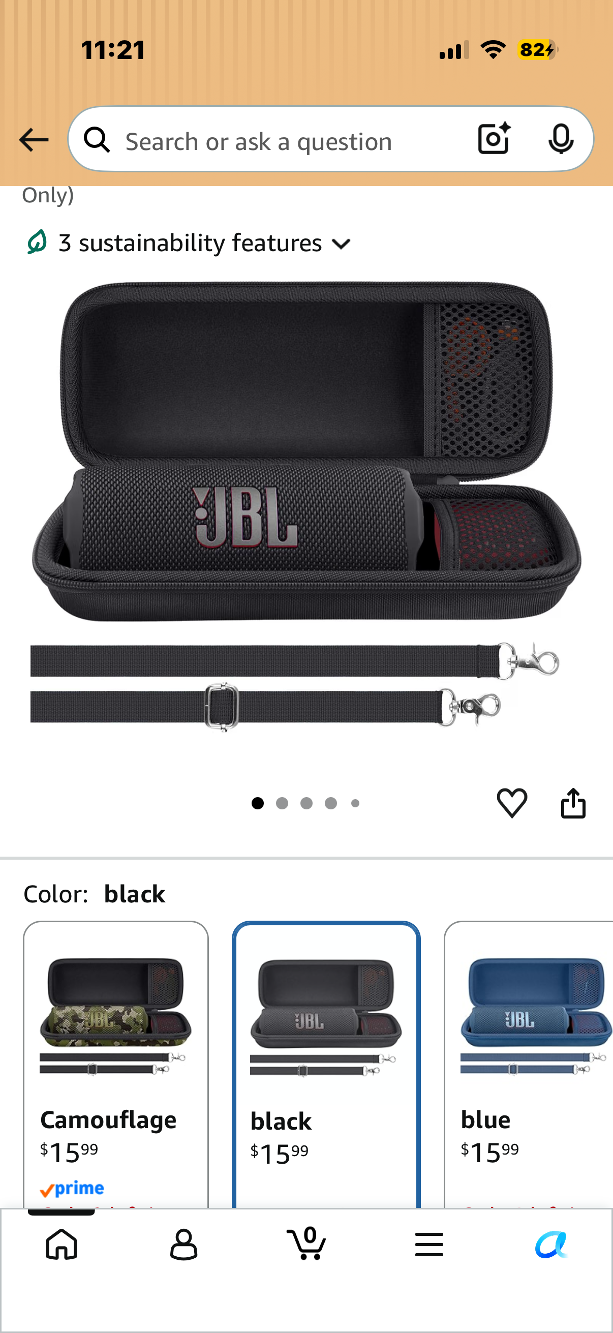 for JBL Flip 7/ Flip 6/ Flip 5 Protable Bluetooth Speaker Hard Case with Adjustable Shoulder Strap, Grey not Black (Case Only)